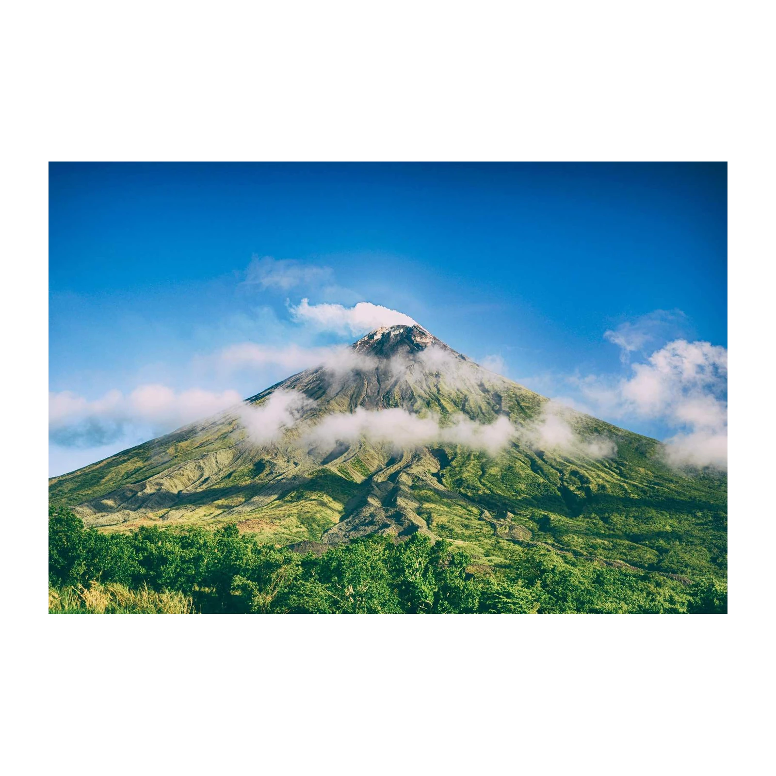 Majestic Volcano Landscape Wall Art