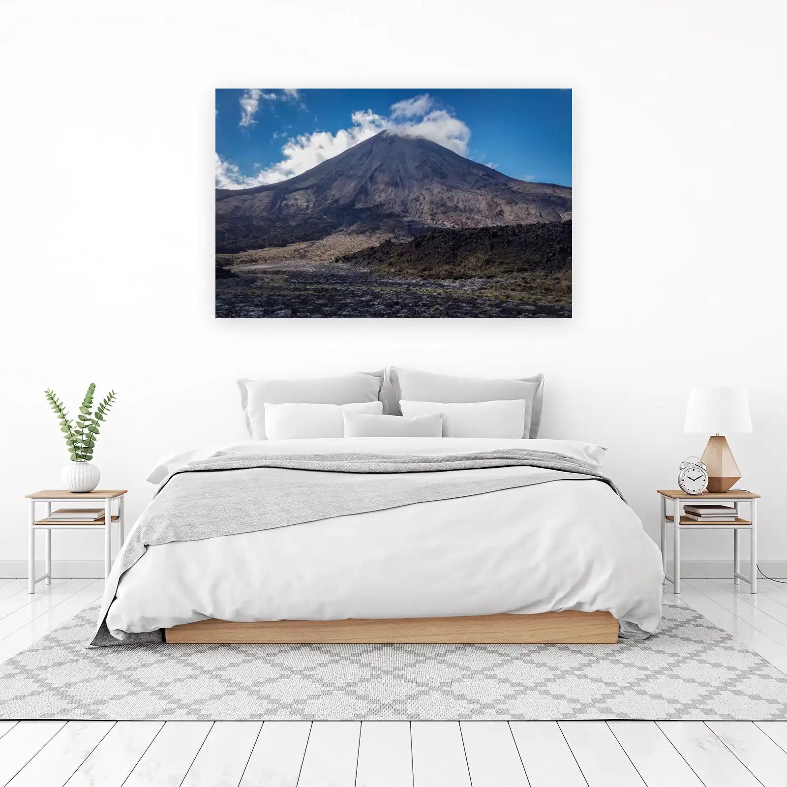 Majestic Volcano Landscape Wall Art