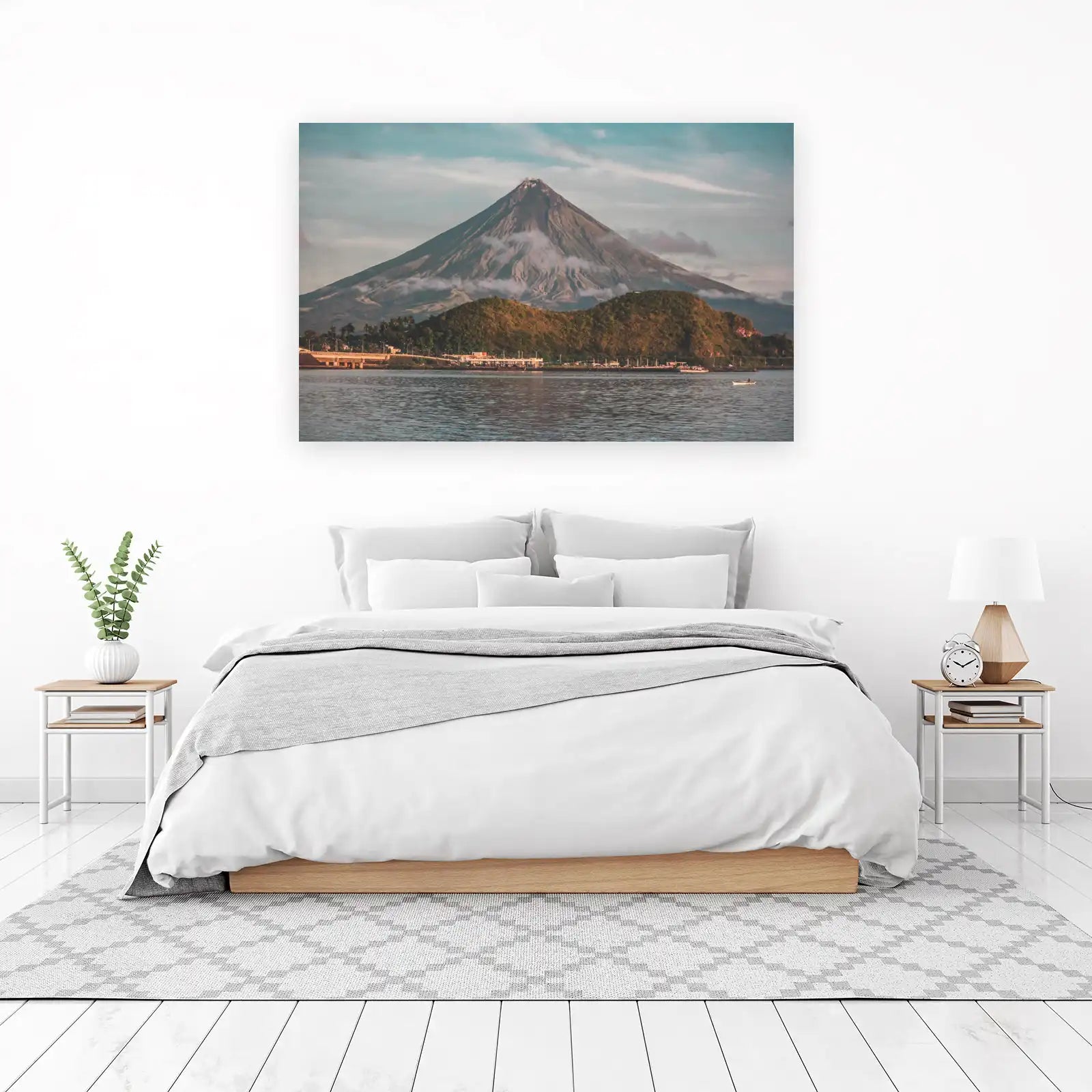 Majestic Volcano Landscape Wall Art