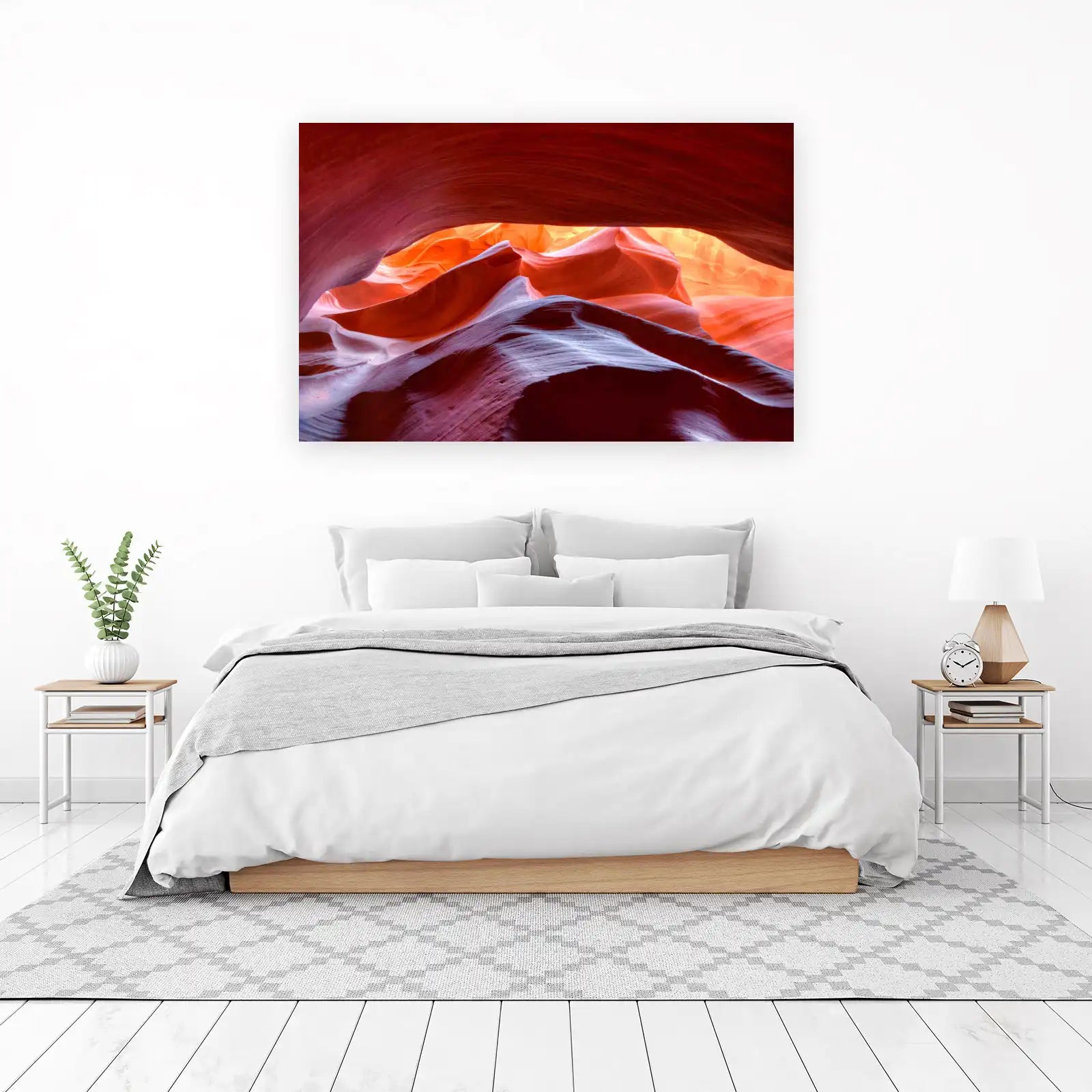 Antelope Canyon Swirls Red Orange Wall Art