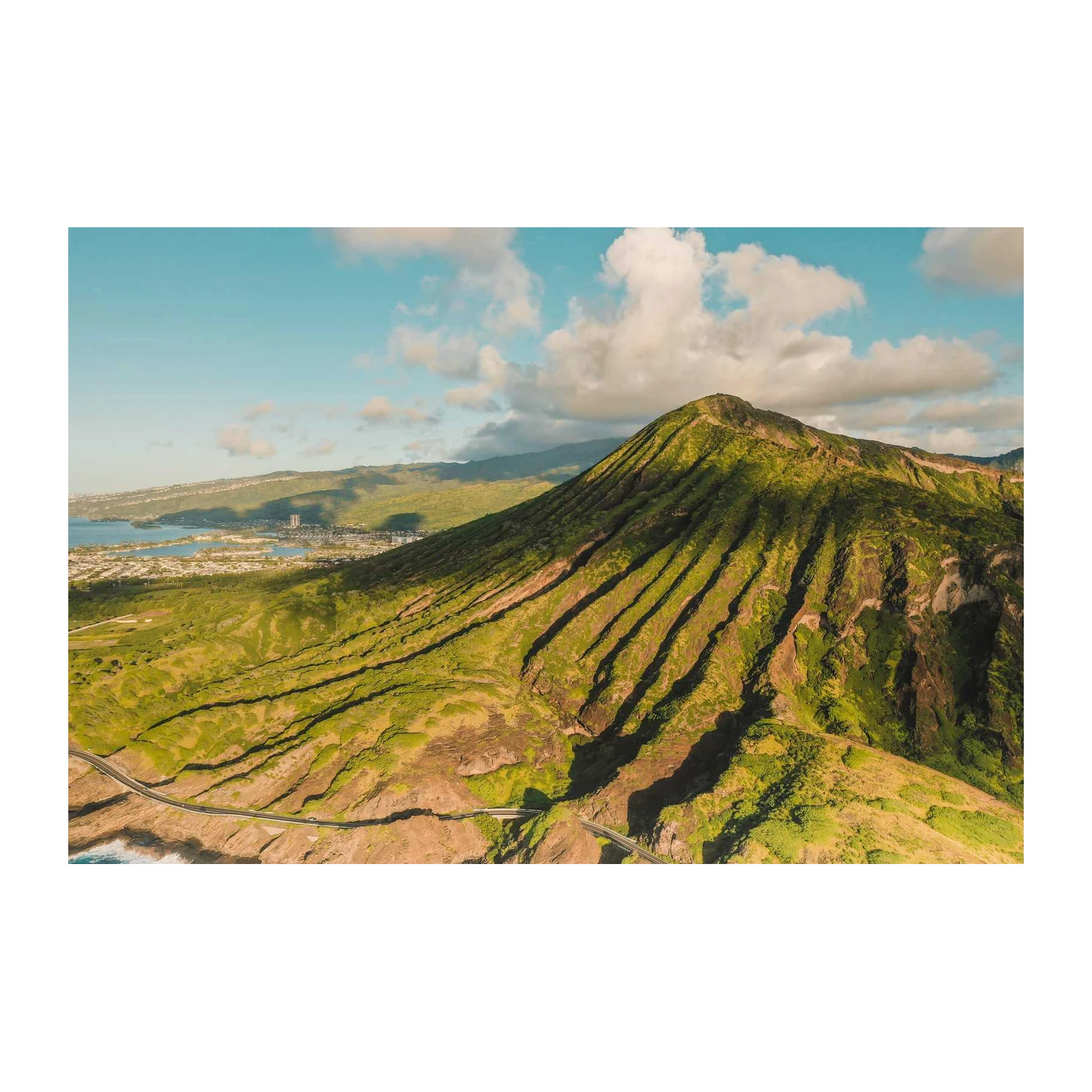 Lush Green Mountain Oahu Vista Wall Art