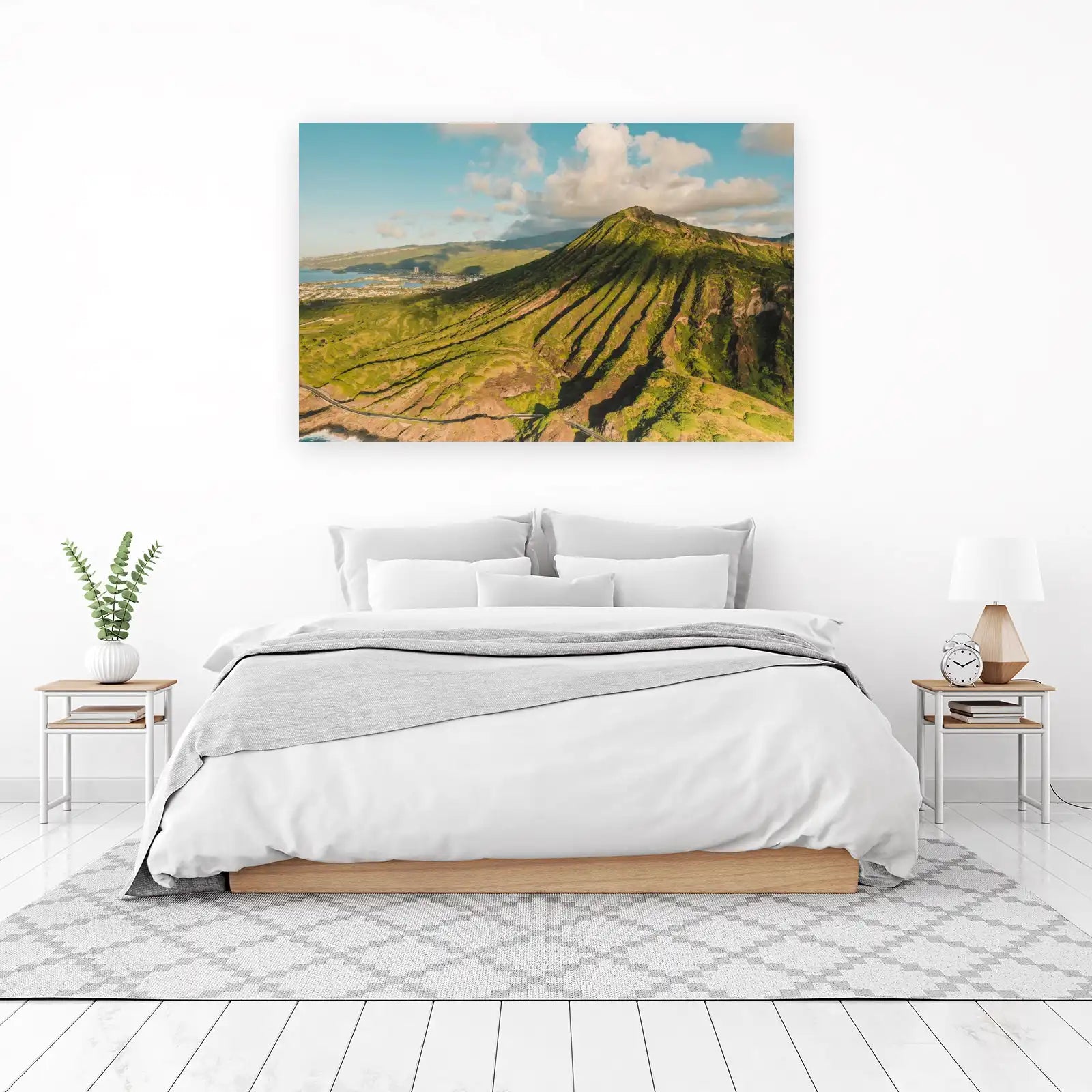 Lush Green Mountain Oahu Vista Wall Art