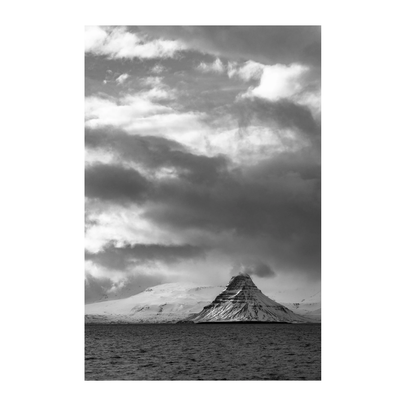 Dramatic Kirkjufell Mountain Iceland Wall Art