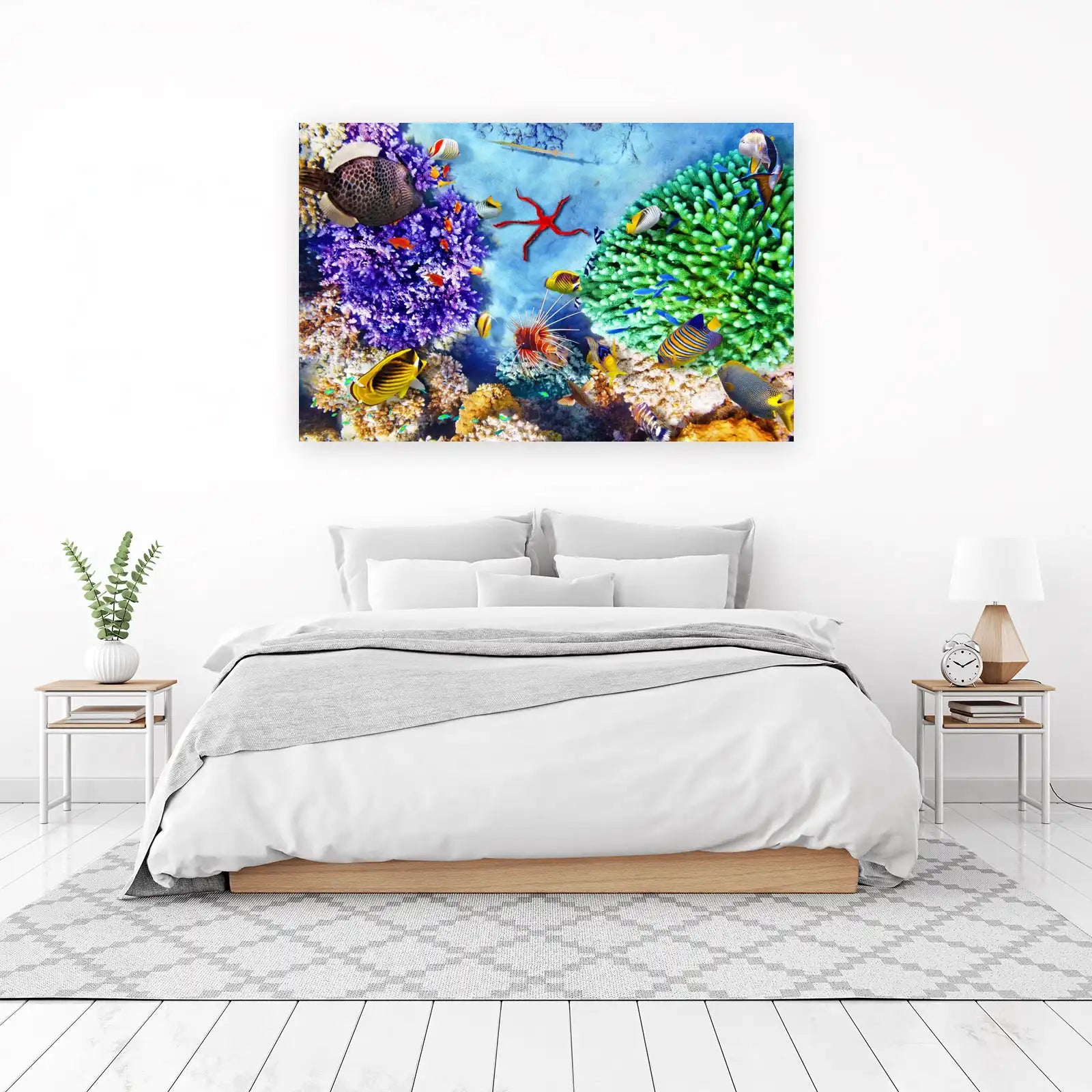 Vibrant Coral Reef Tropical Fish Wall Art