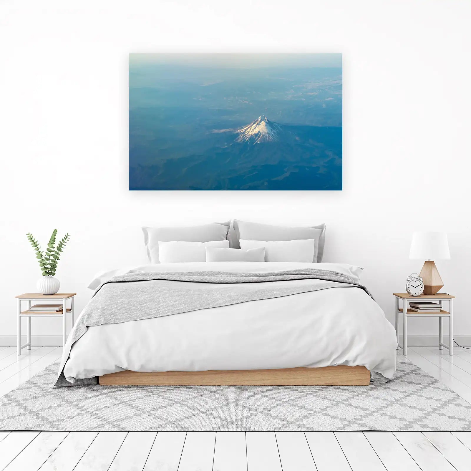 Majestic Snowy Mountain Landscape Wall Art