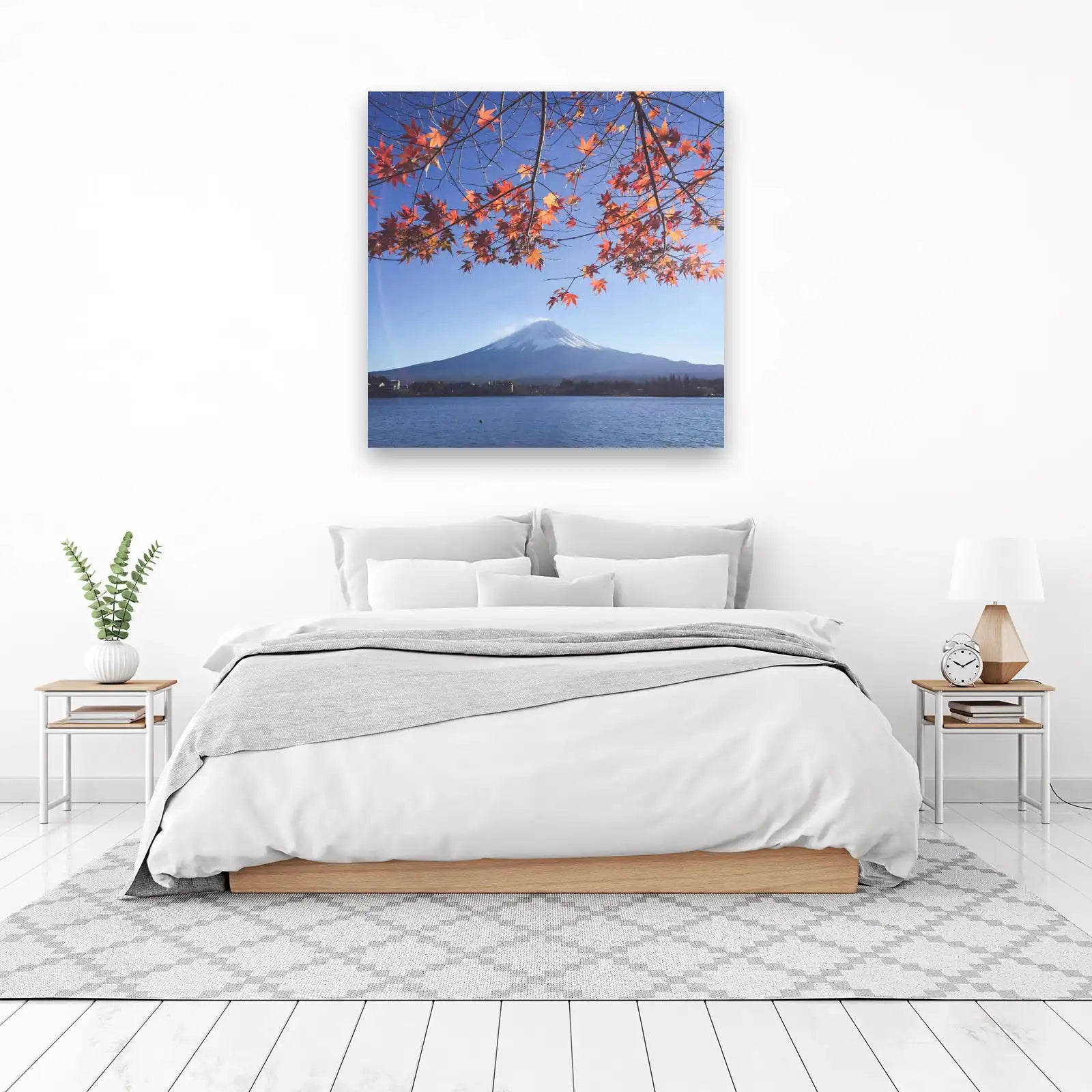 Vibrant Mt. Fuji Autumn Maple Wall Art