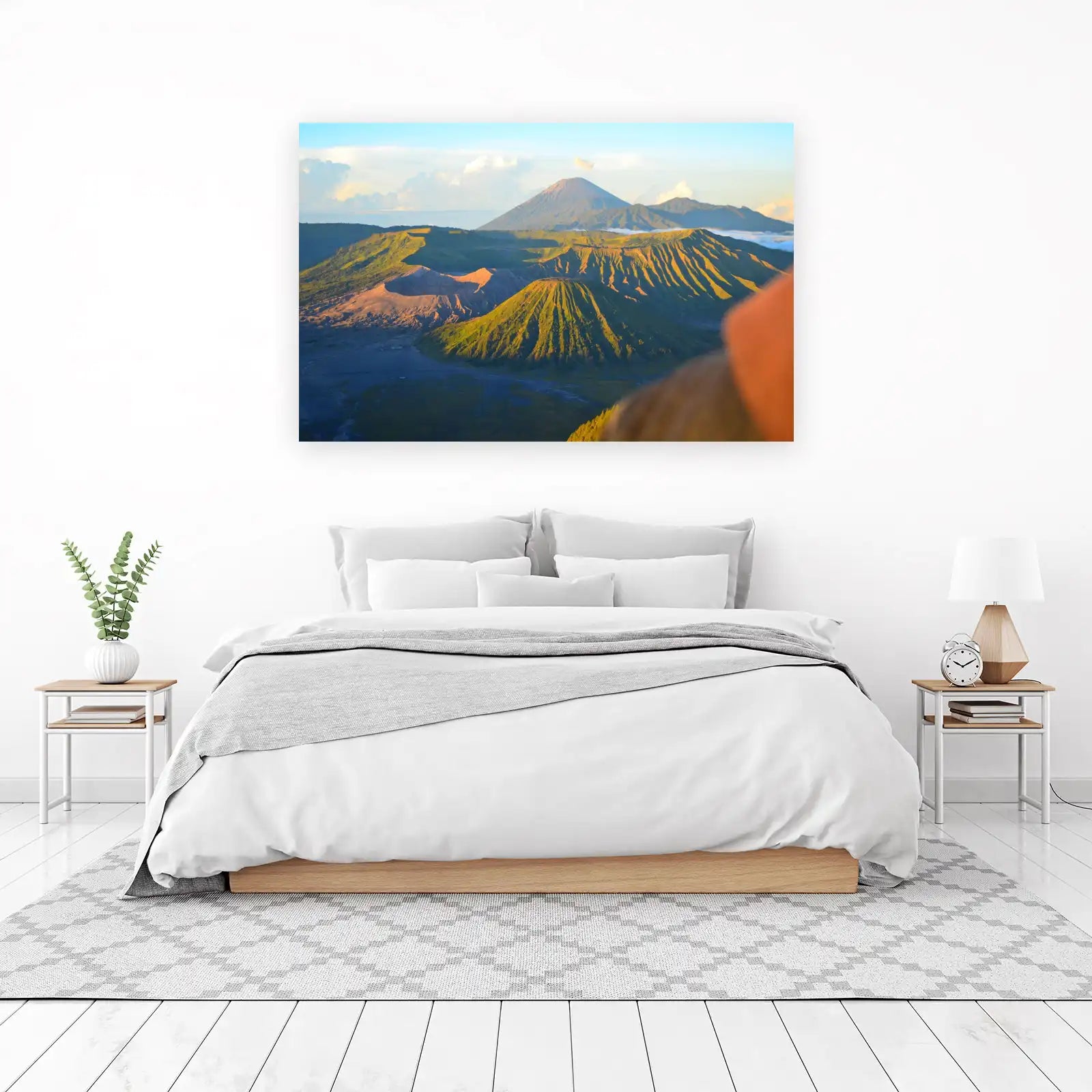 Volcanic Landscape Sunrise Wall Art