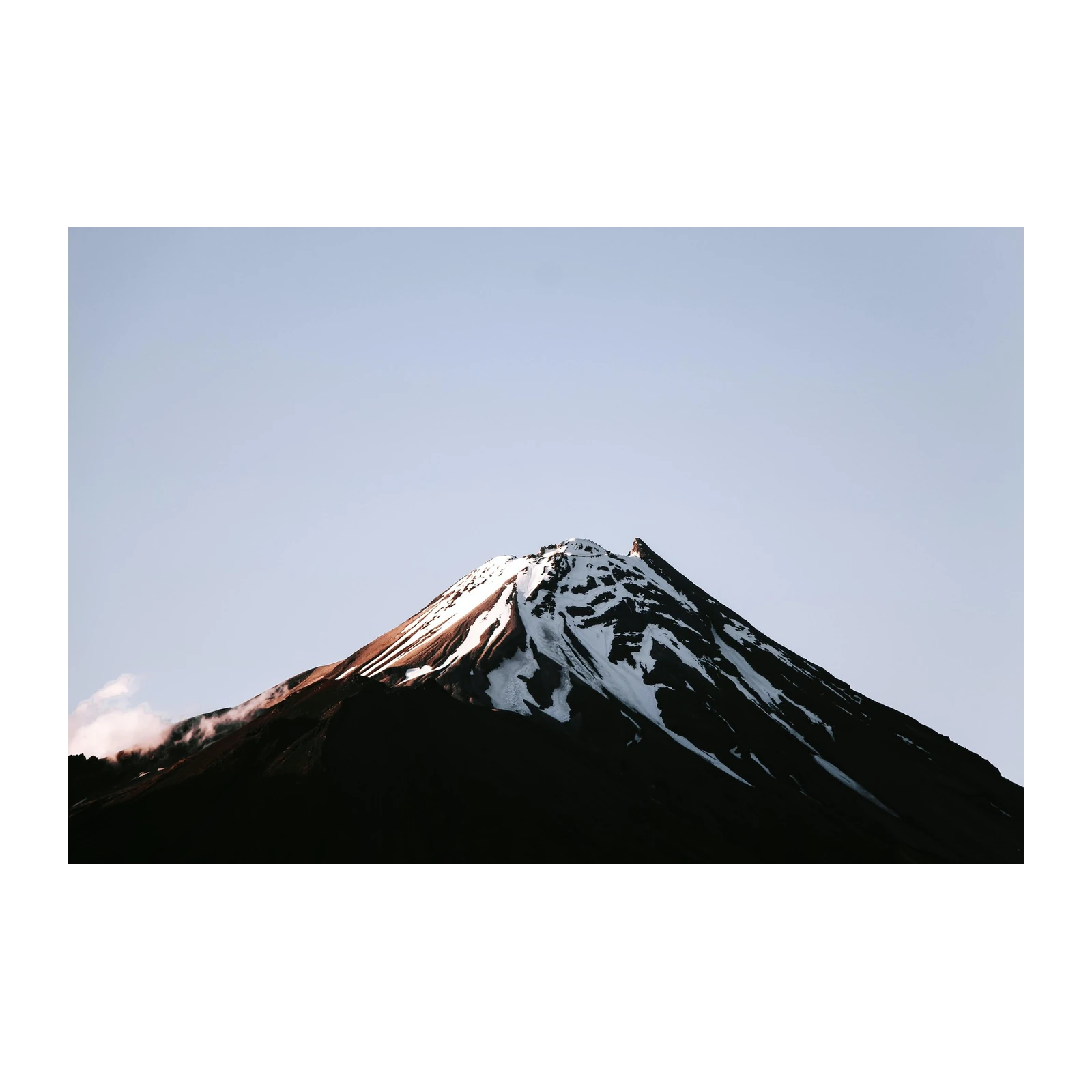 Majestic Volcano Snow Peak Landscape Wall Art