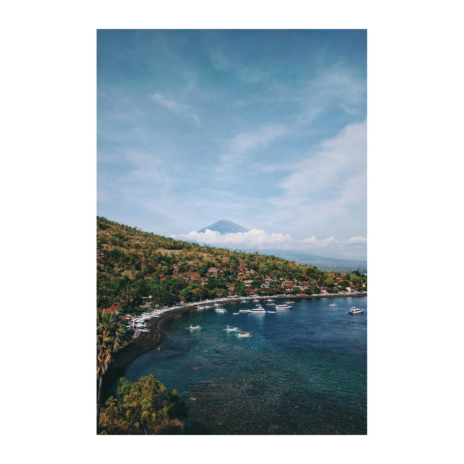 Tranquil Bali Bay Landscape Wall Art