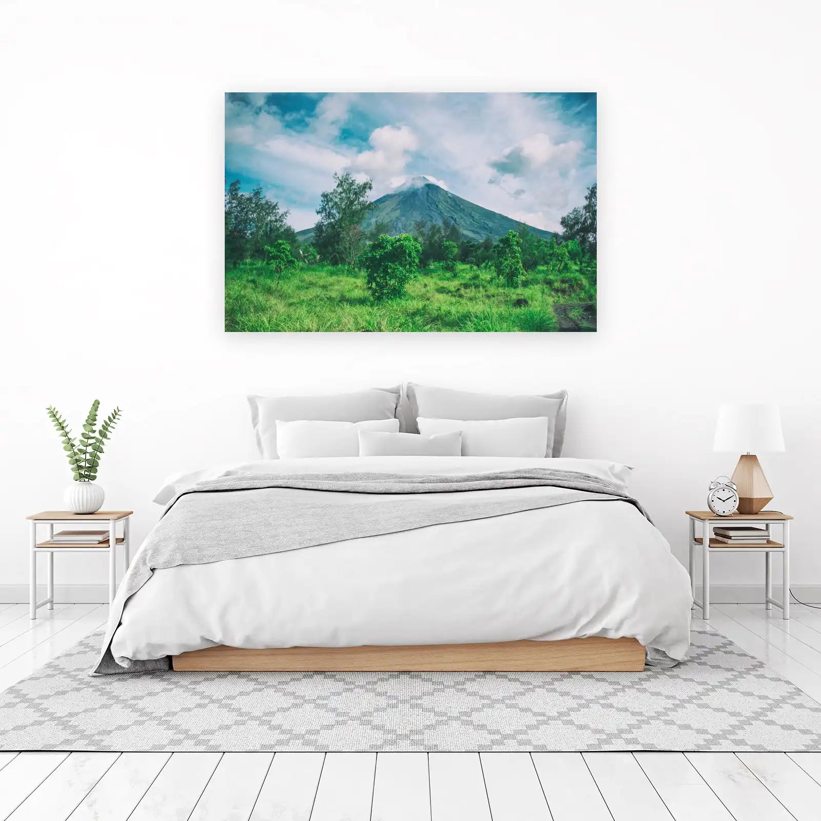 Majestic Volcano Landscape Wall Art