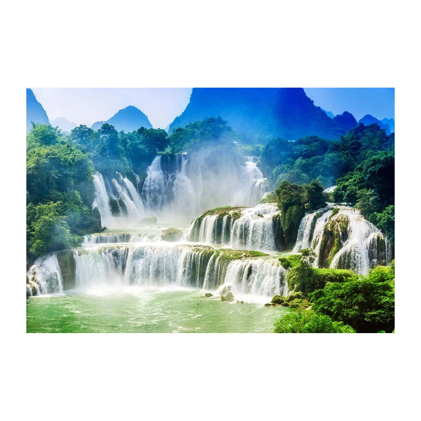 Majestic Waterfall Landscape Wall Art