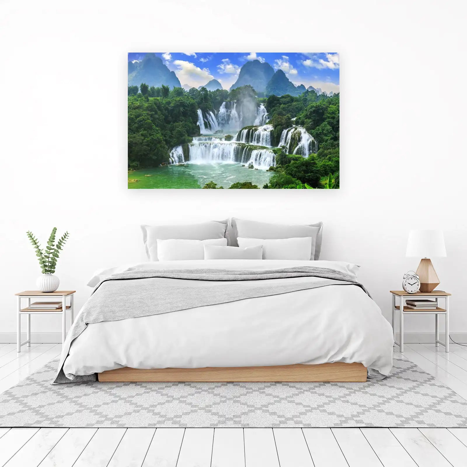 Majestic Waterfall Serenity Landscape Wall Art
