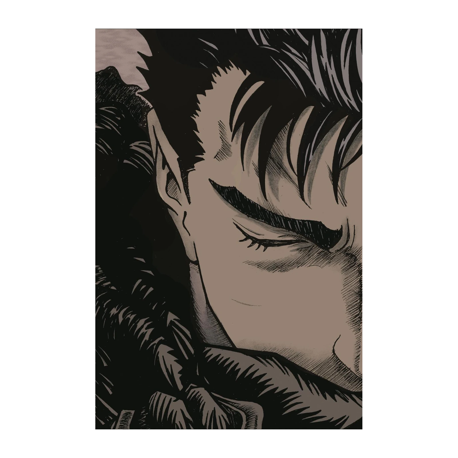 Epic Anime Warrior Face Wall Art