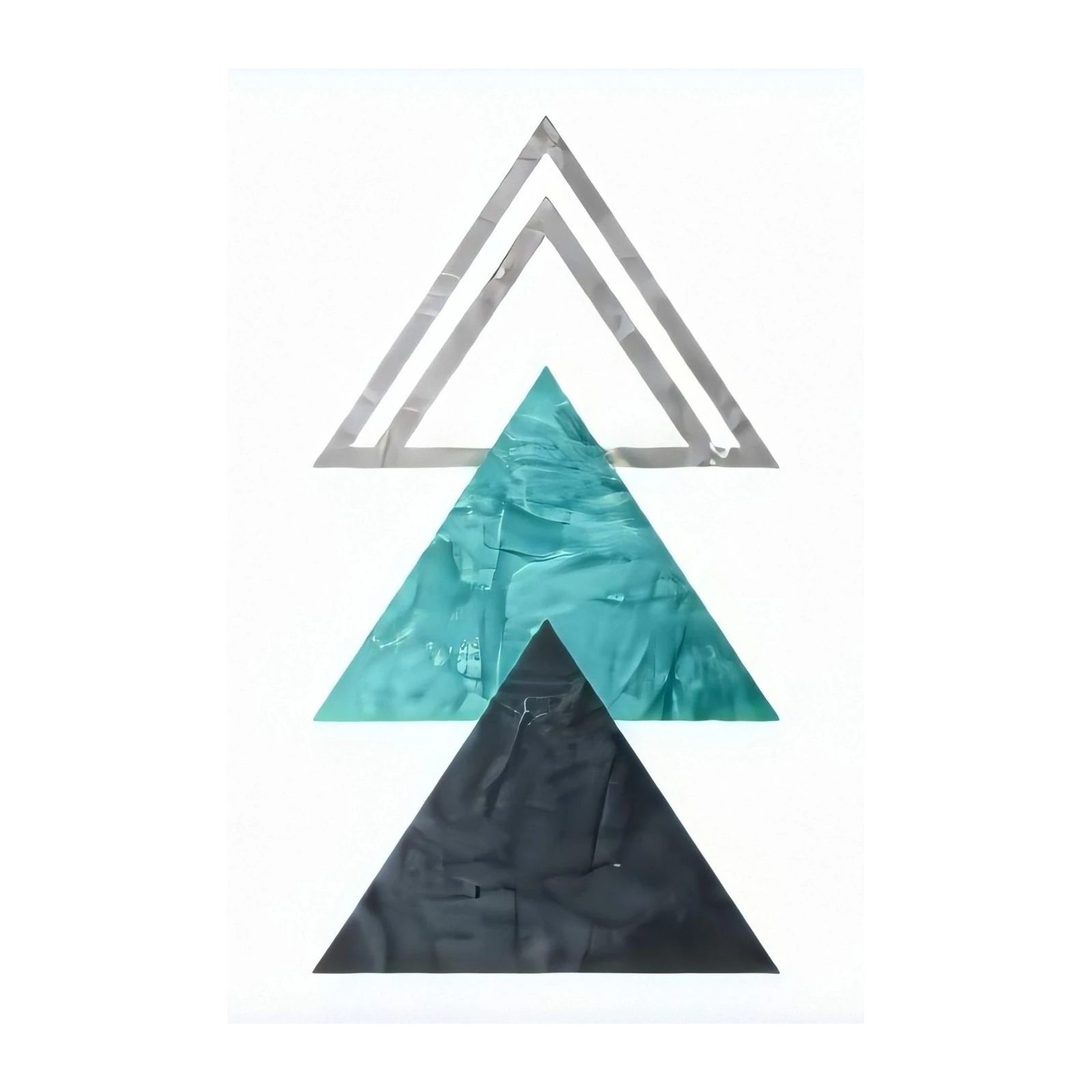 Abstract Geometric Ascent Wall Art