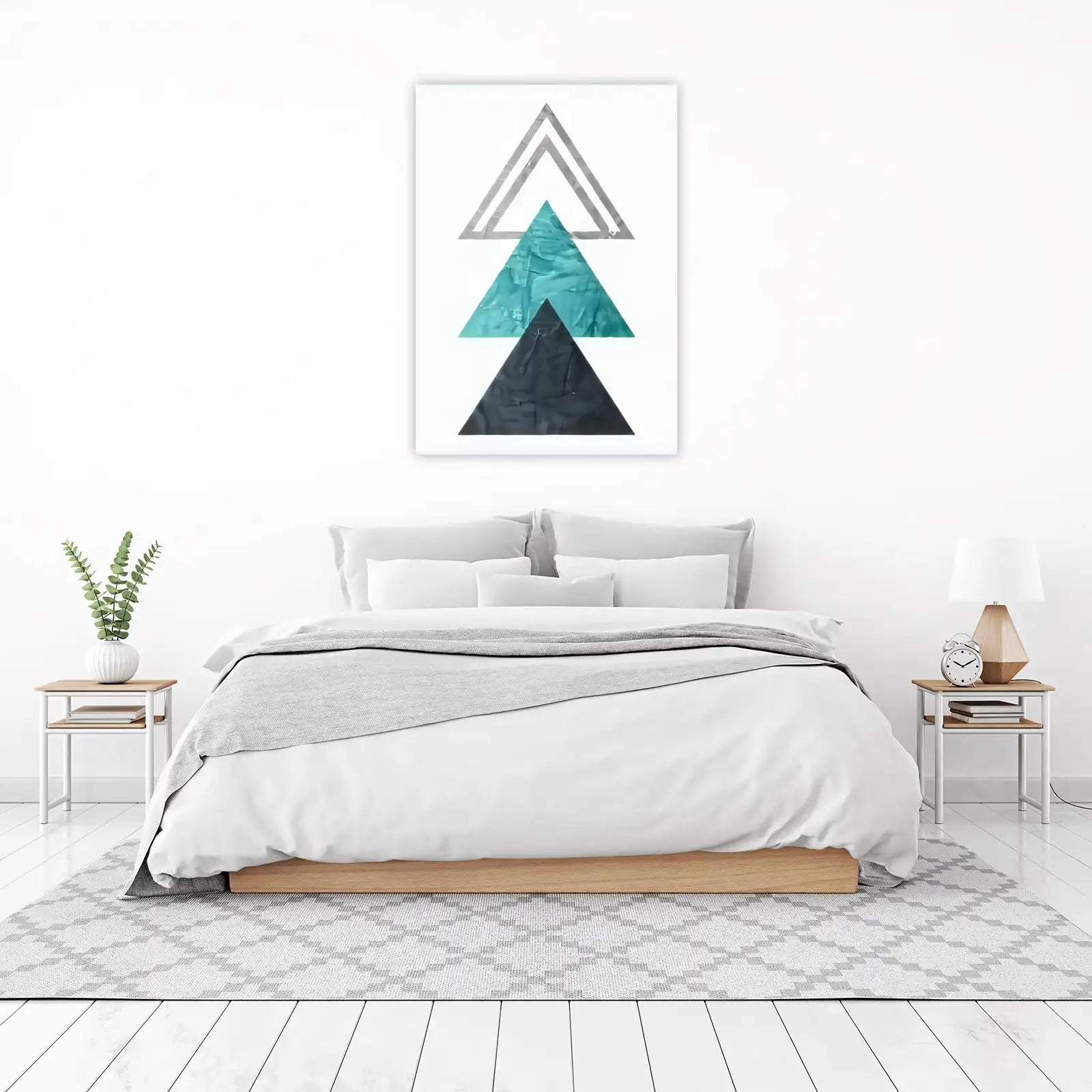 Abstract Geometric Ascent Wall Art