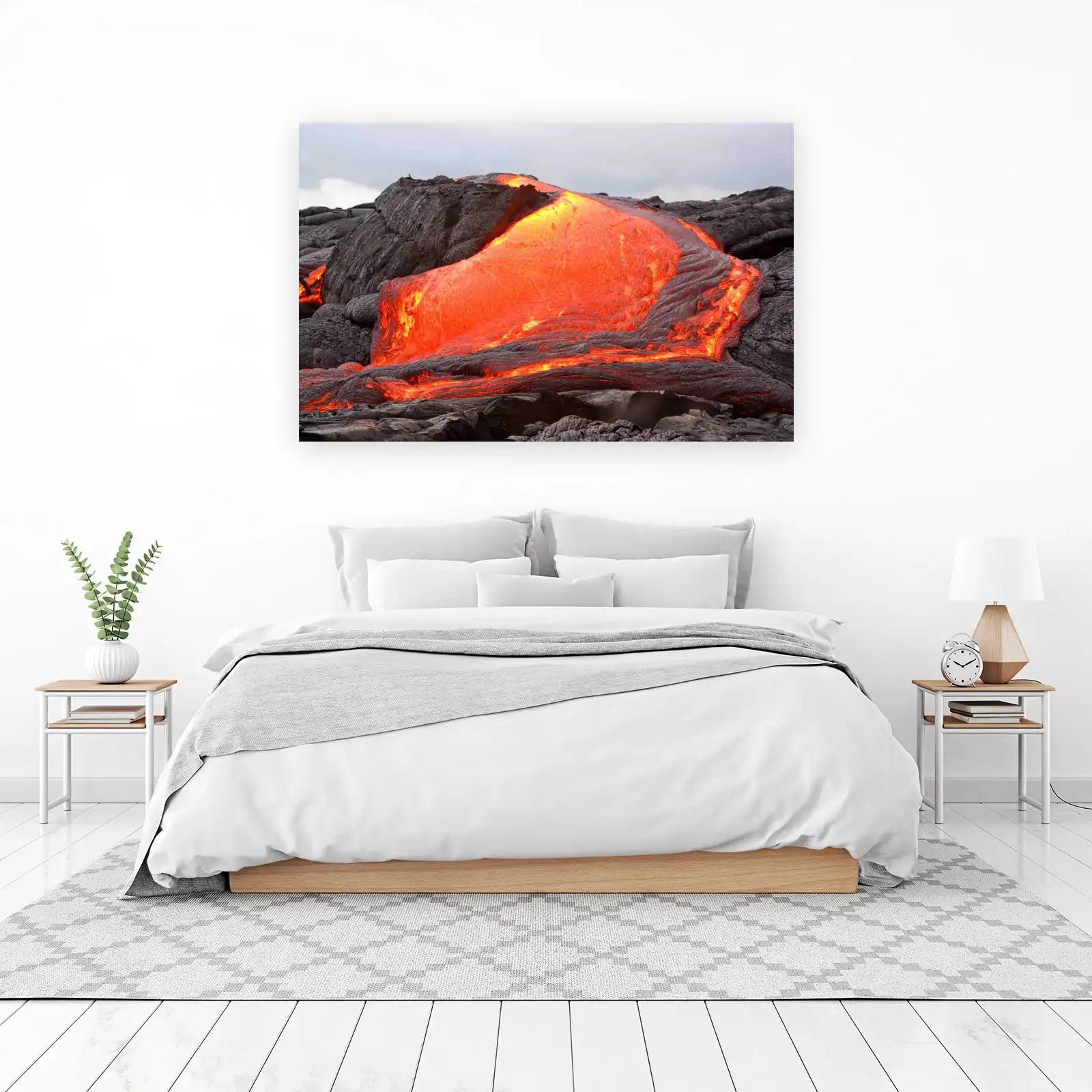 Fiery Lava Flow Nature Wall Art