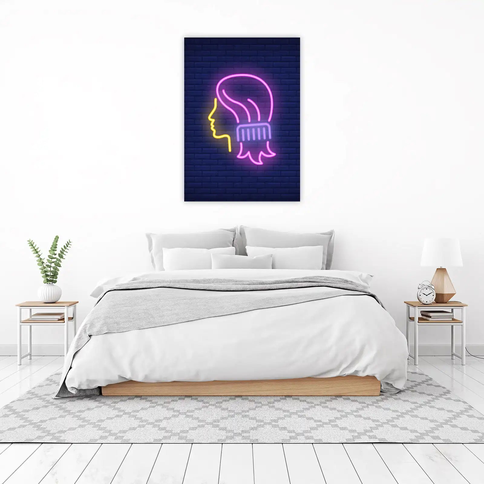 Neon Hair Styling & Beauty Wall Art