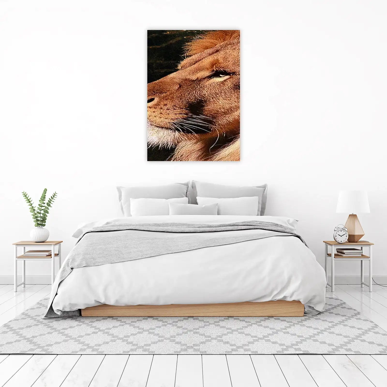 Majestic Lion Close-Up Wall Art