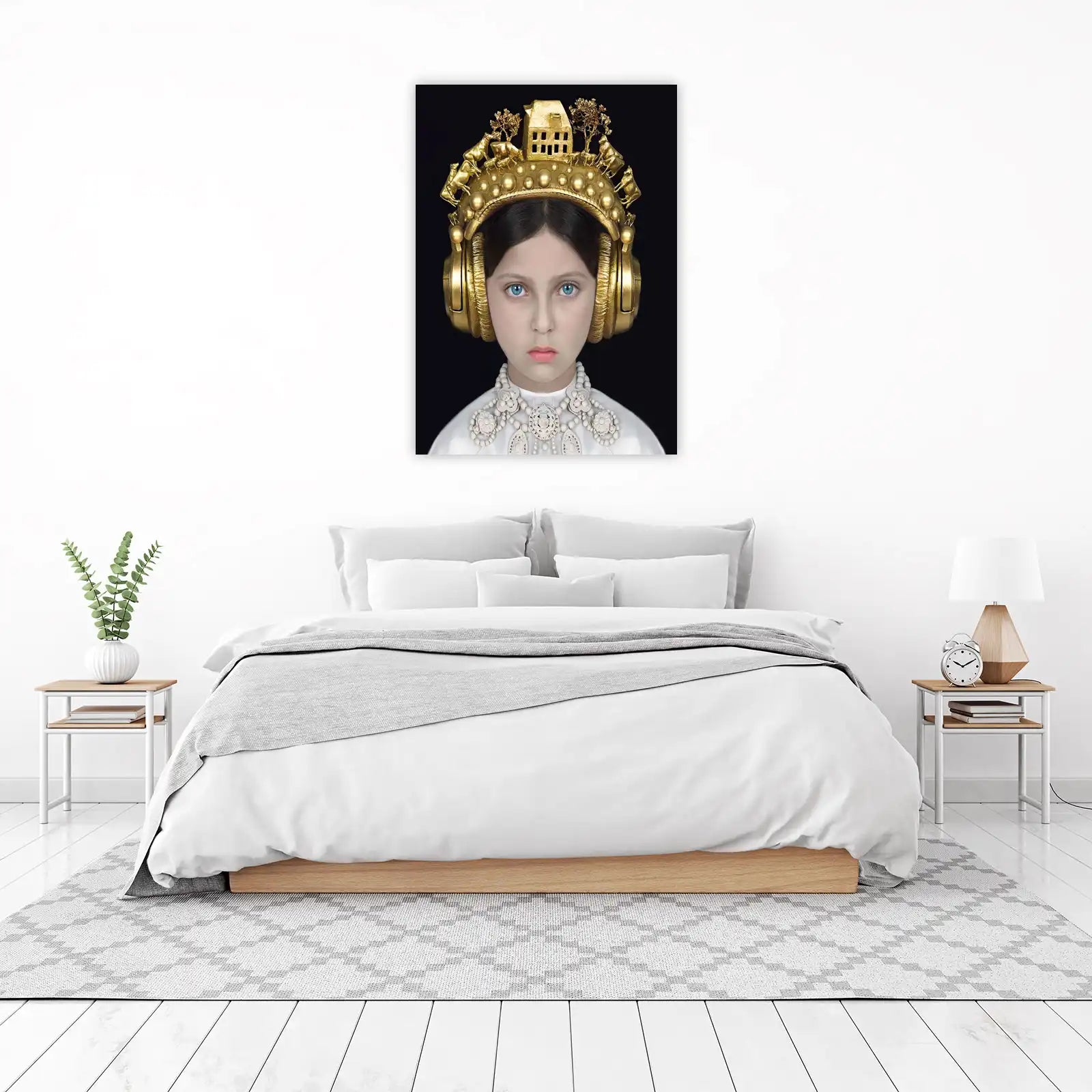Golden Crown Child Portrait Wall Art