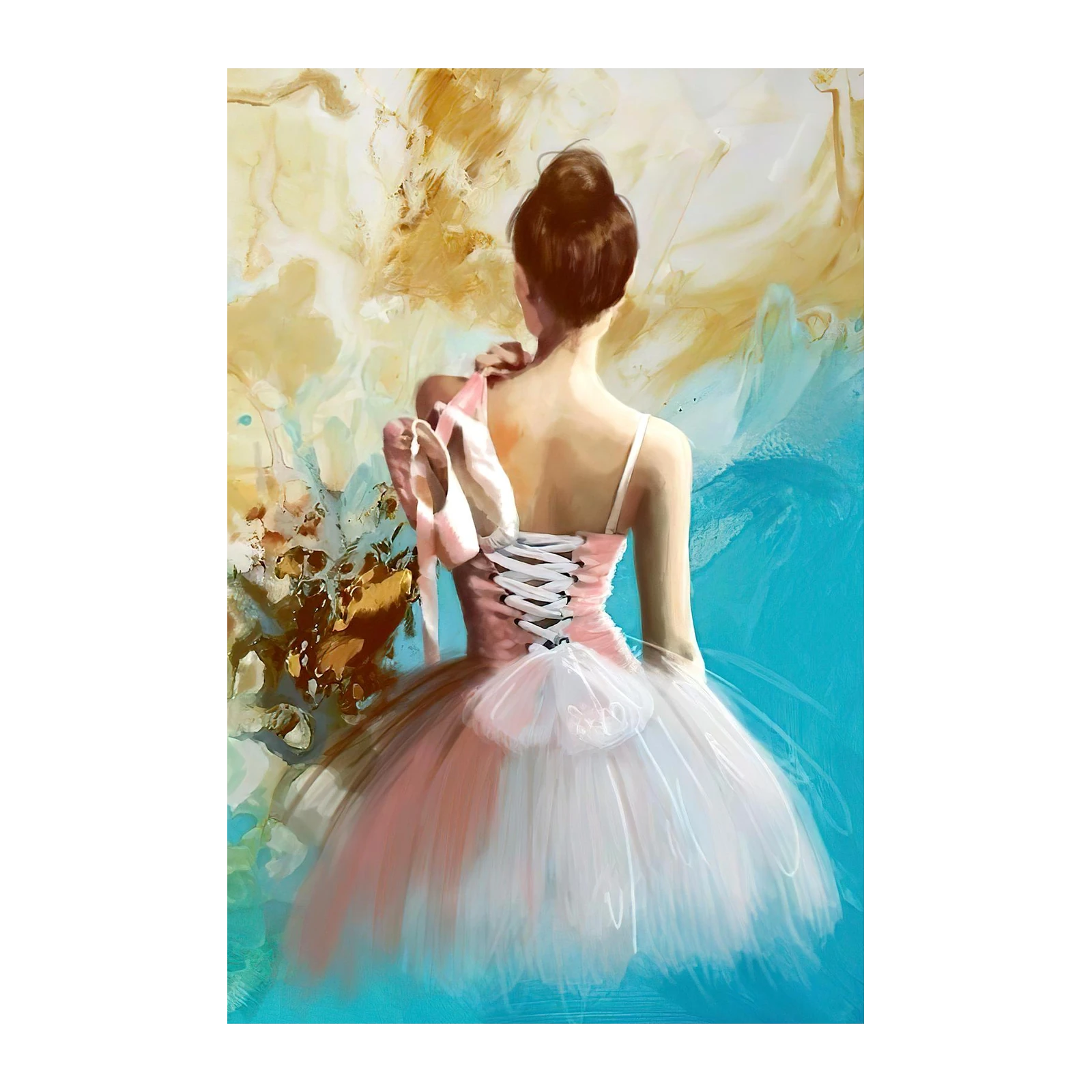 Elegant Ballerina Ballet Art Wall Art
