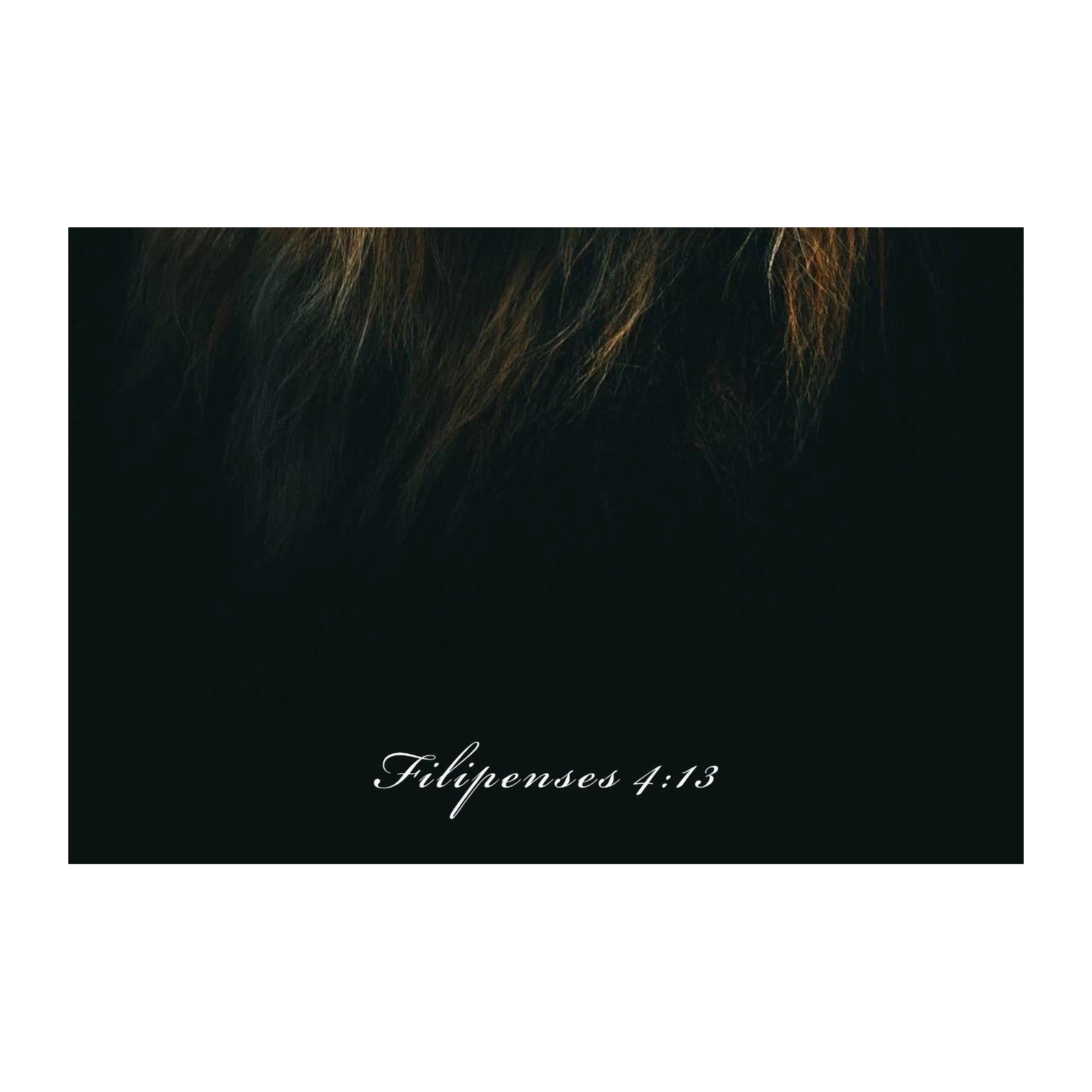 Inspirational Lion Mane Scripture Wall Art