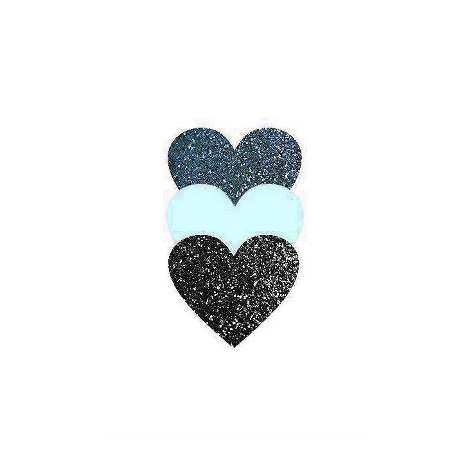 Sparkle Hearts Trio Wall Art