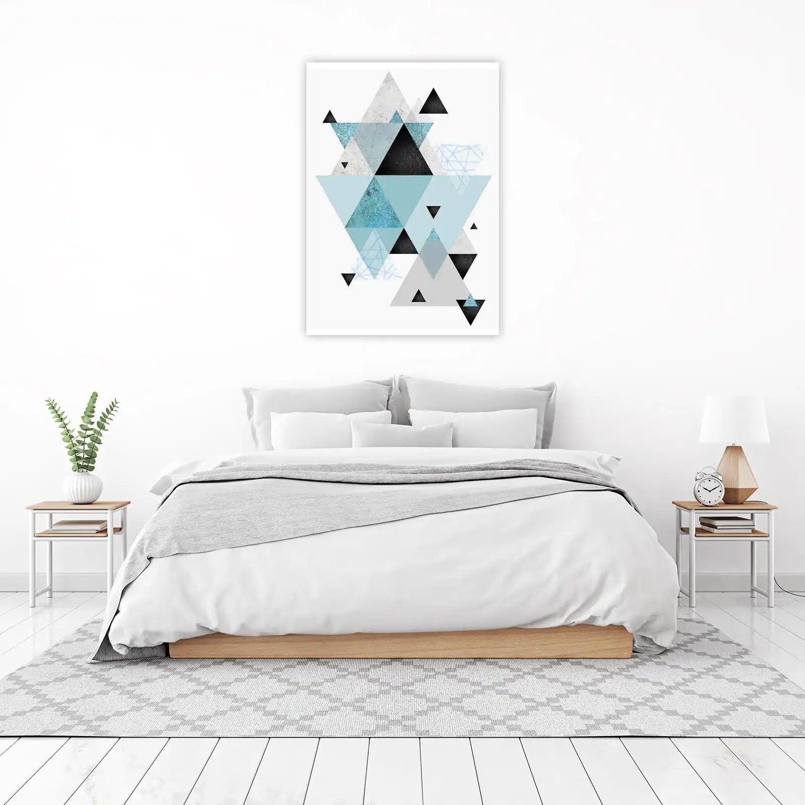 Geometric Mountainscape Abstract Wall Art
