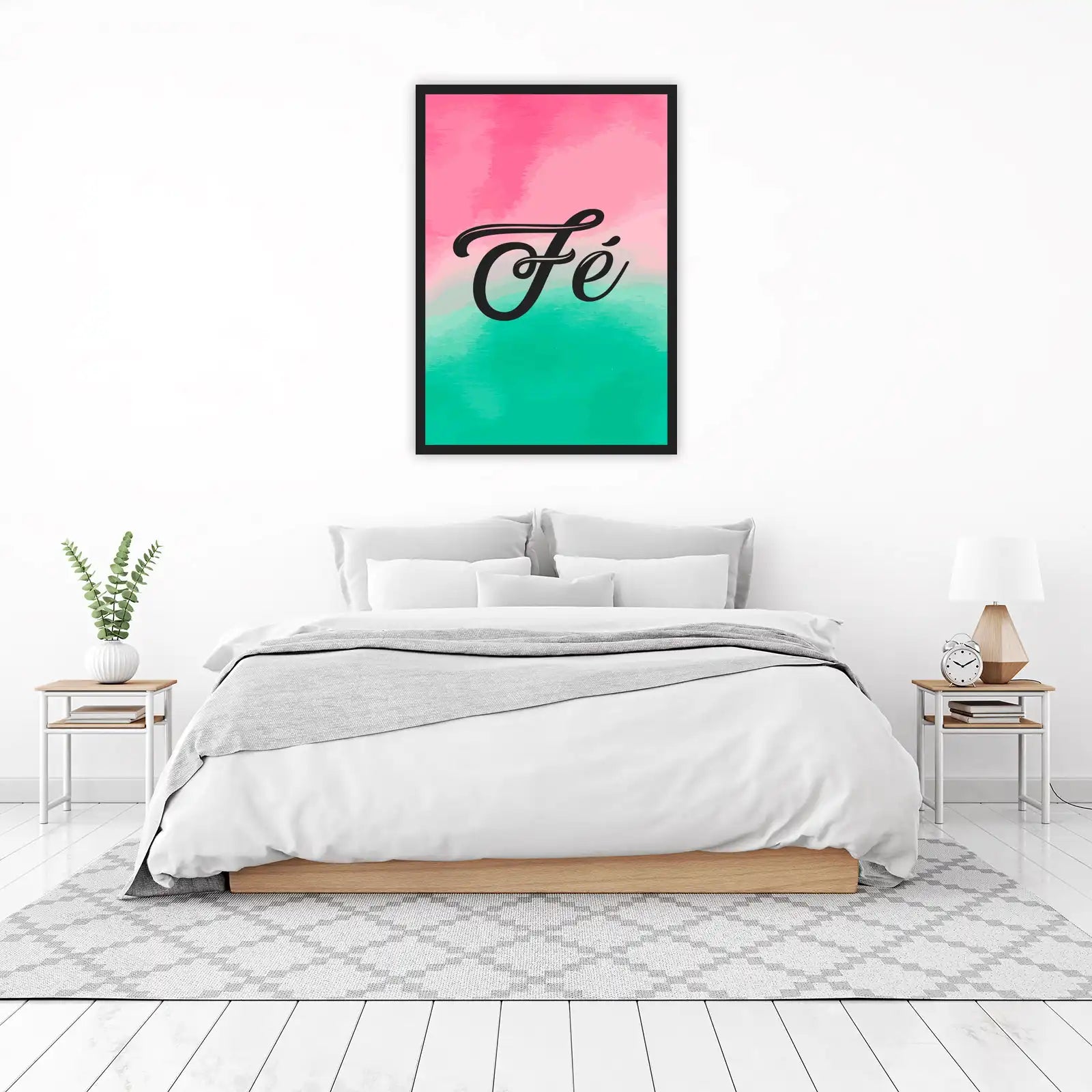 Inspirational "Fe" Watercolor Wall Art