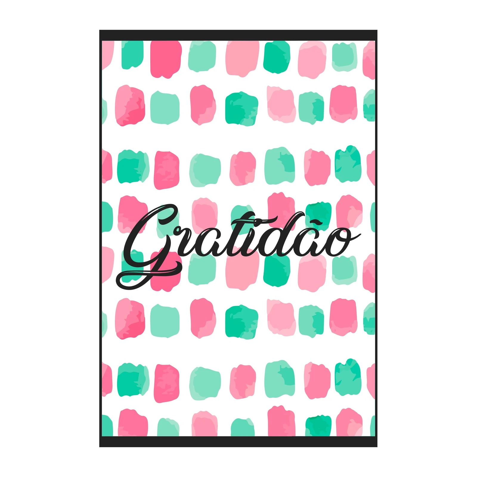 Gratidao Watercolor Dots Wall Art
