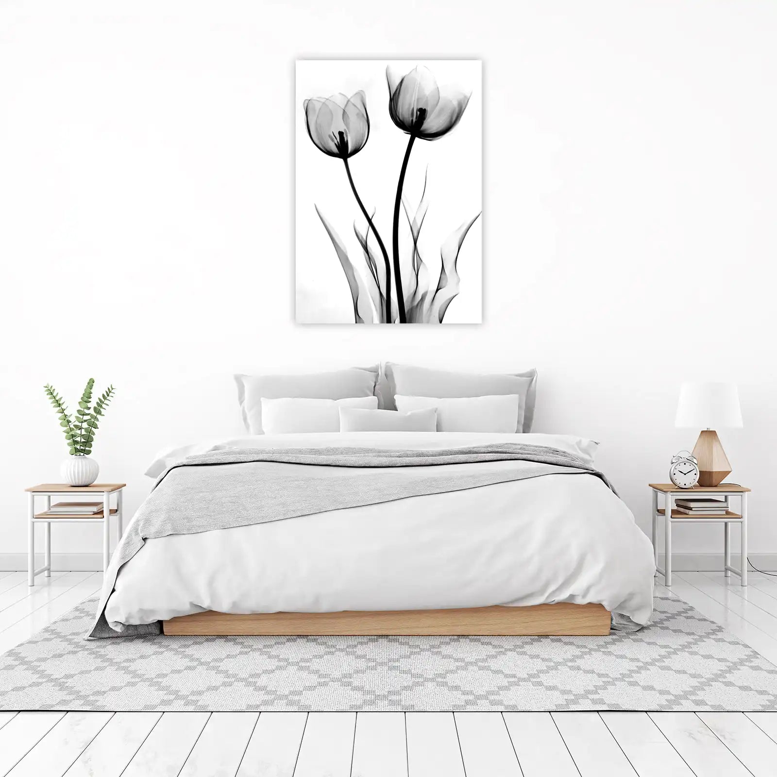 Elegant X-Ray Tulips Wall Art Wall Art