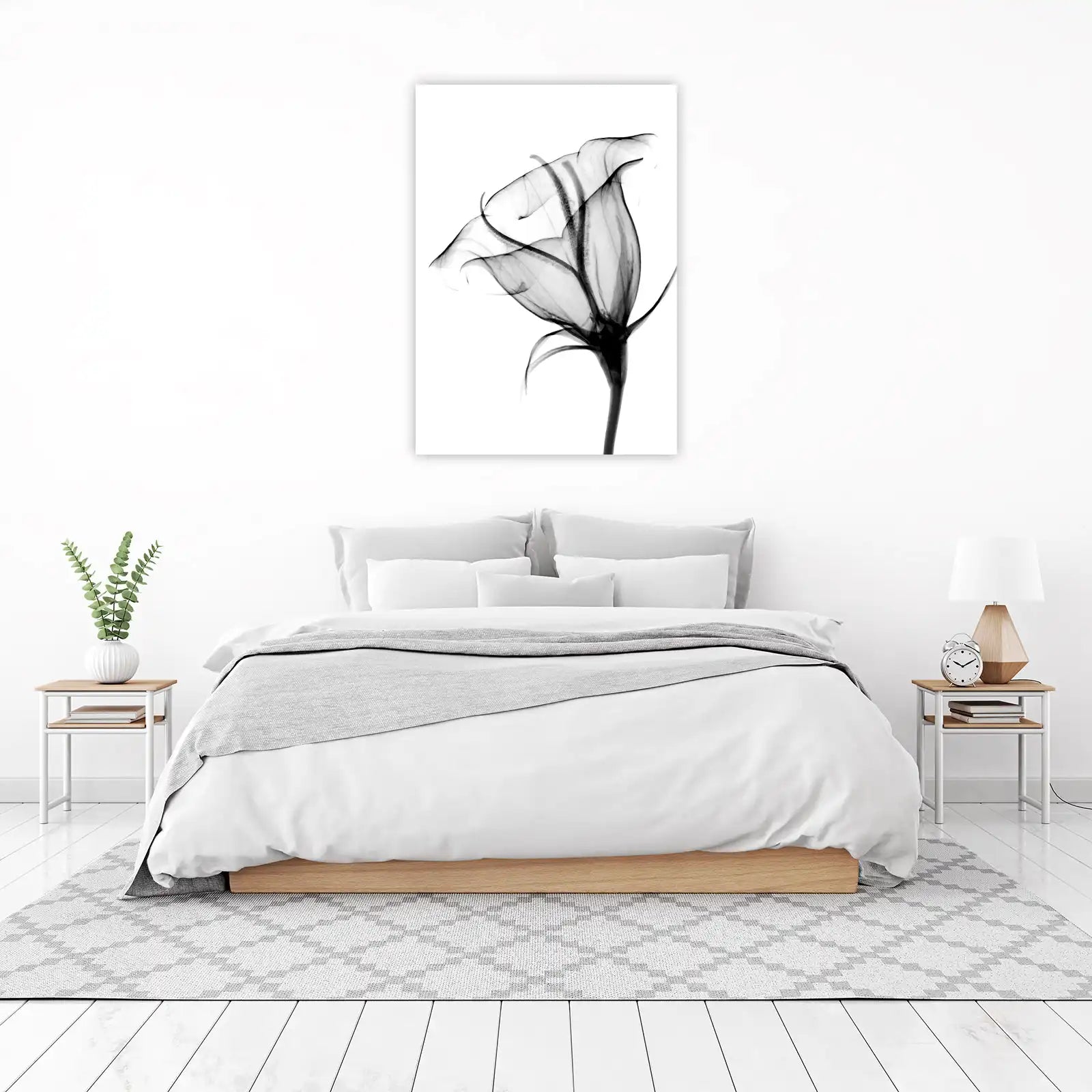 Elegant X-Ray Lily Wall Art