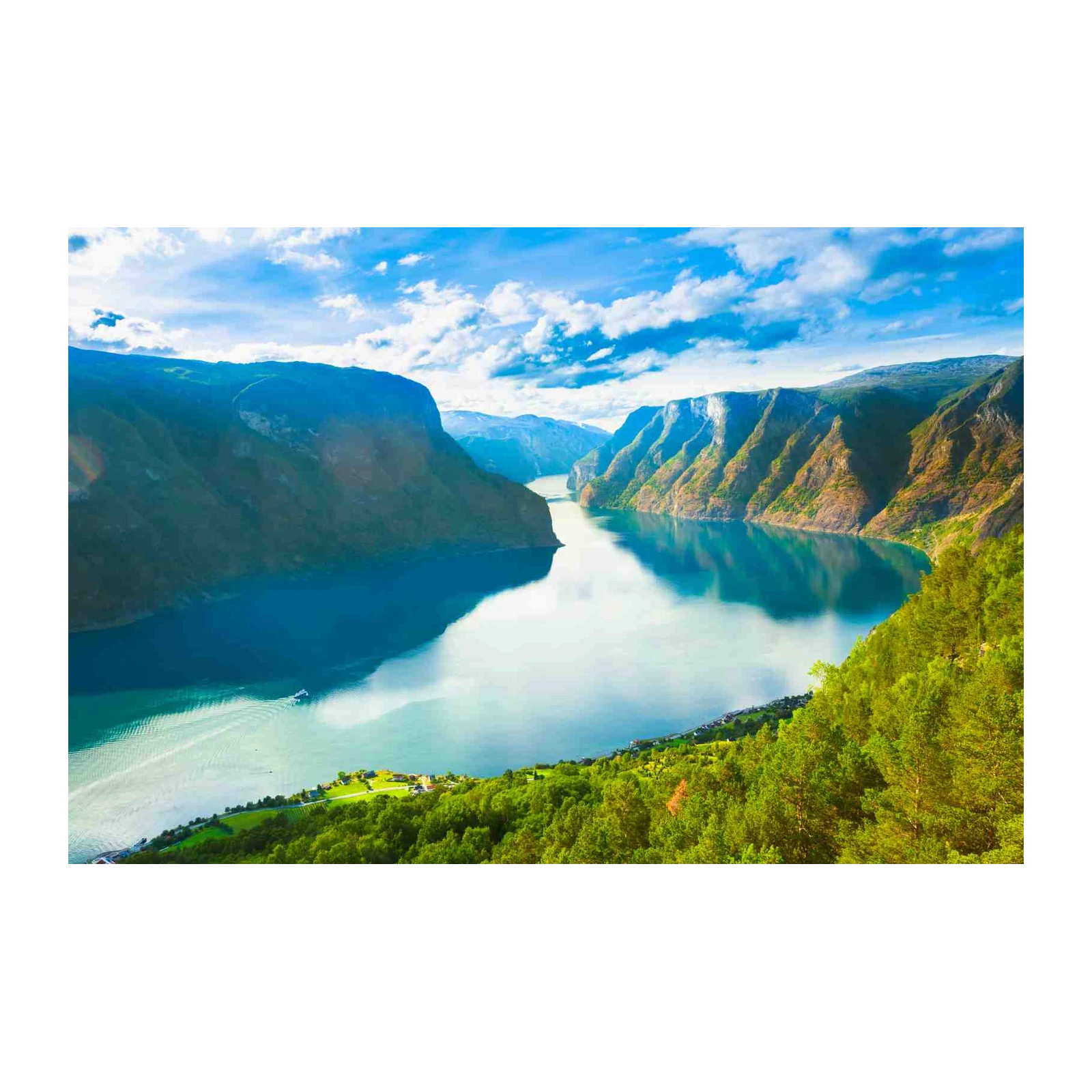 Serene Fjord Landscape Wall Art