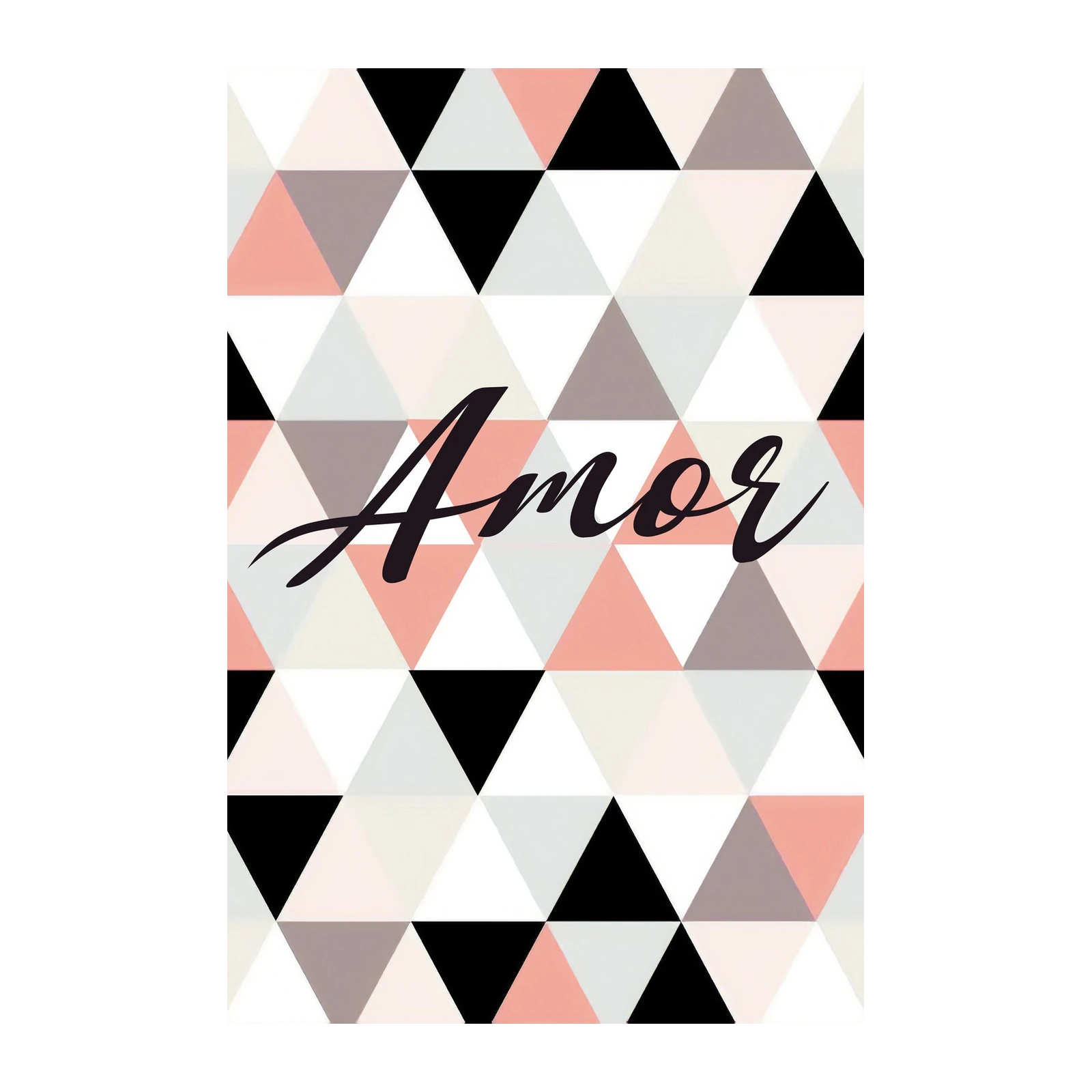 Geometric "Amor" Script Wall Art