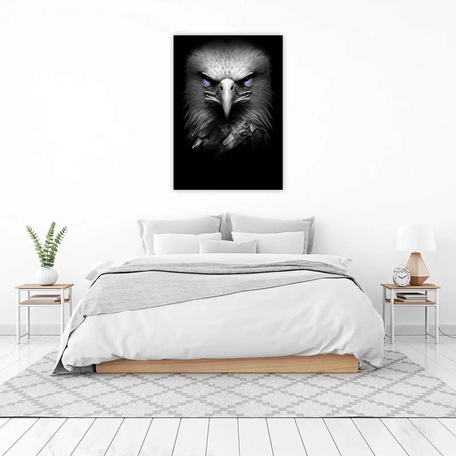 Majestic Eagle Blue Eyes Wall Art | Wildlife Art