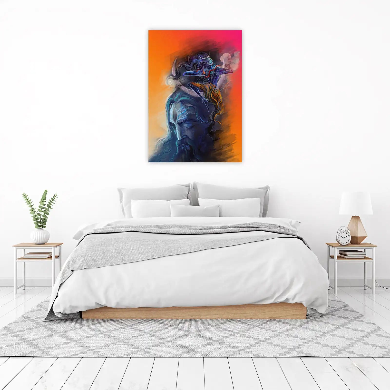 Shiva Tandav Abstract Art Wall Art