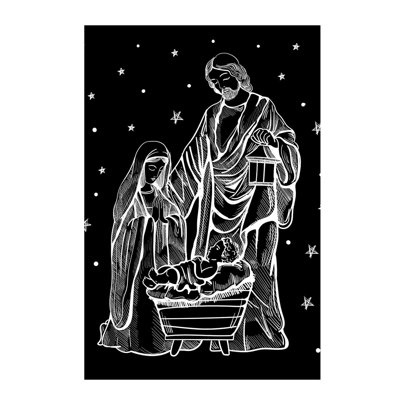Holy Family Nativity Scene Wall Art
