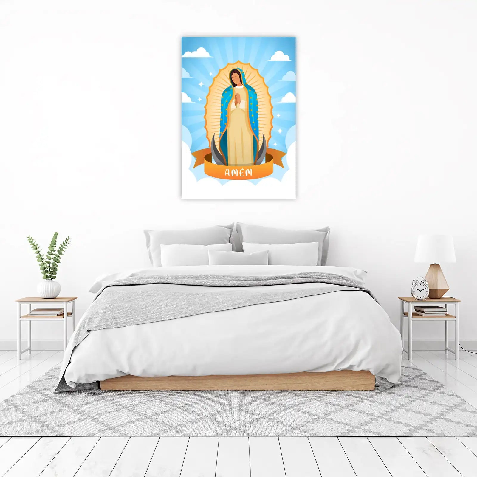 Blessed Virgin Mary Amém Wall Art