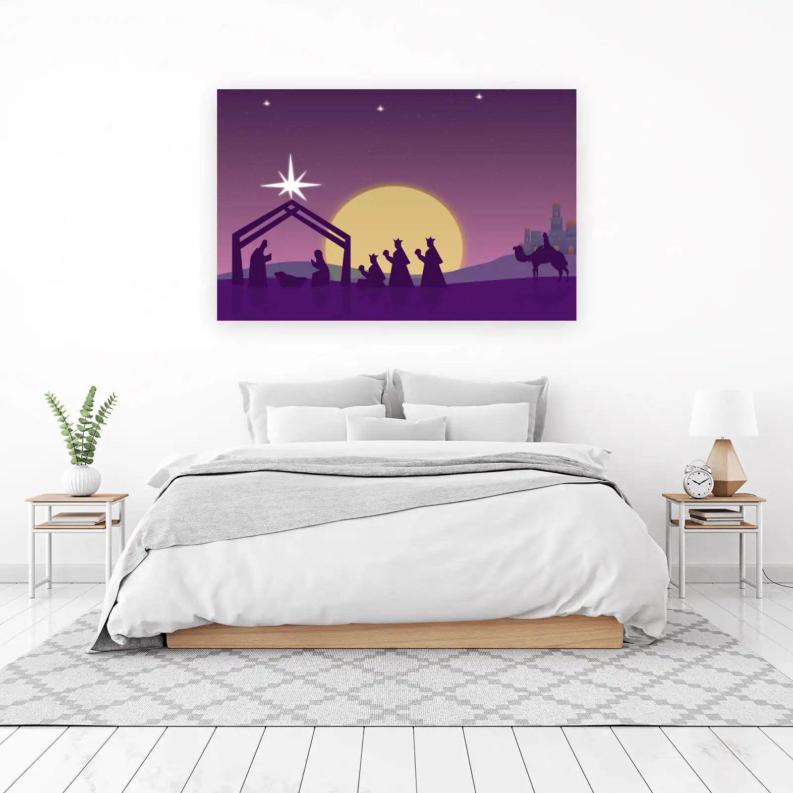 Nativity Scene Camel Journey Wall Art