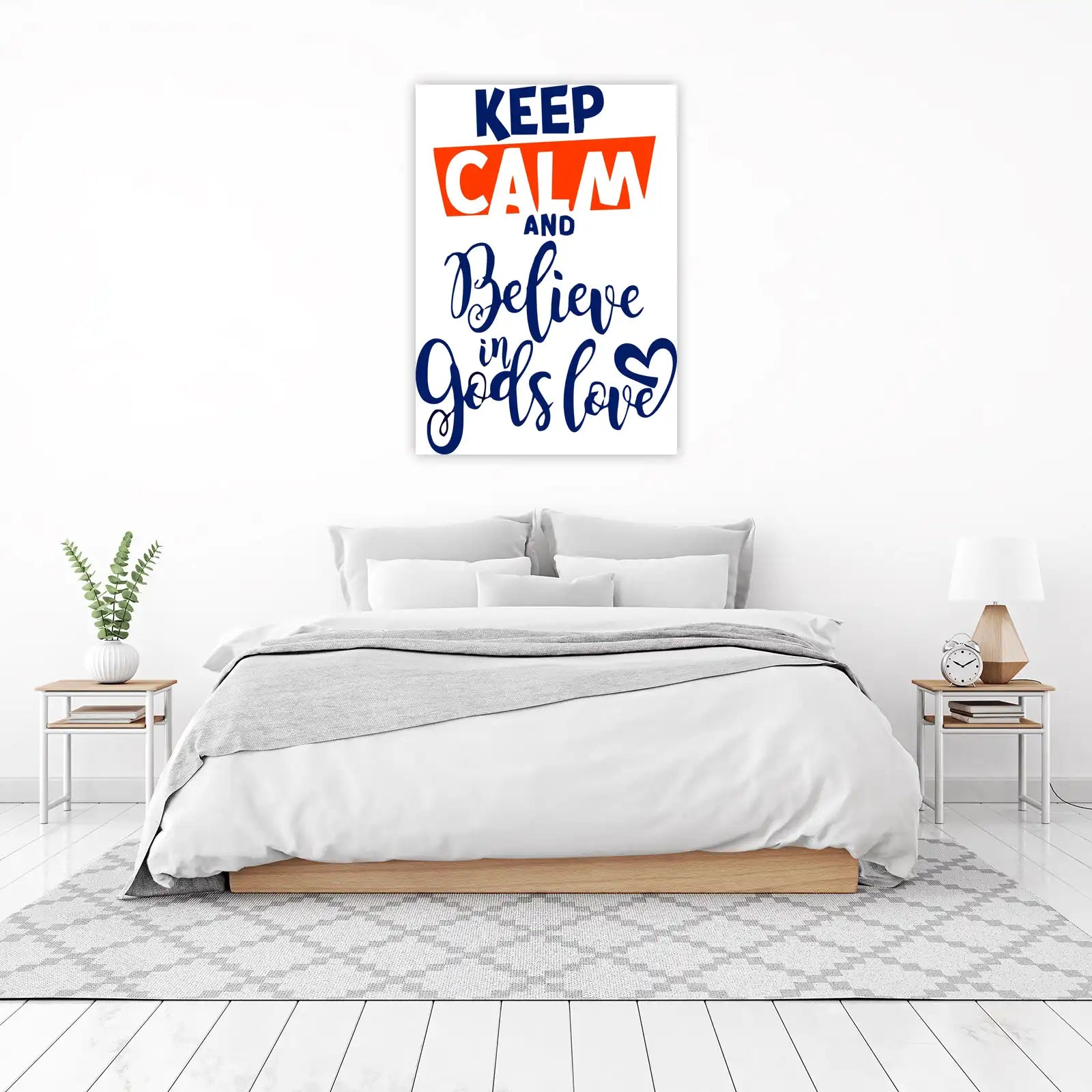 Keep Calm & Believe in God's Love Wall Art