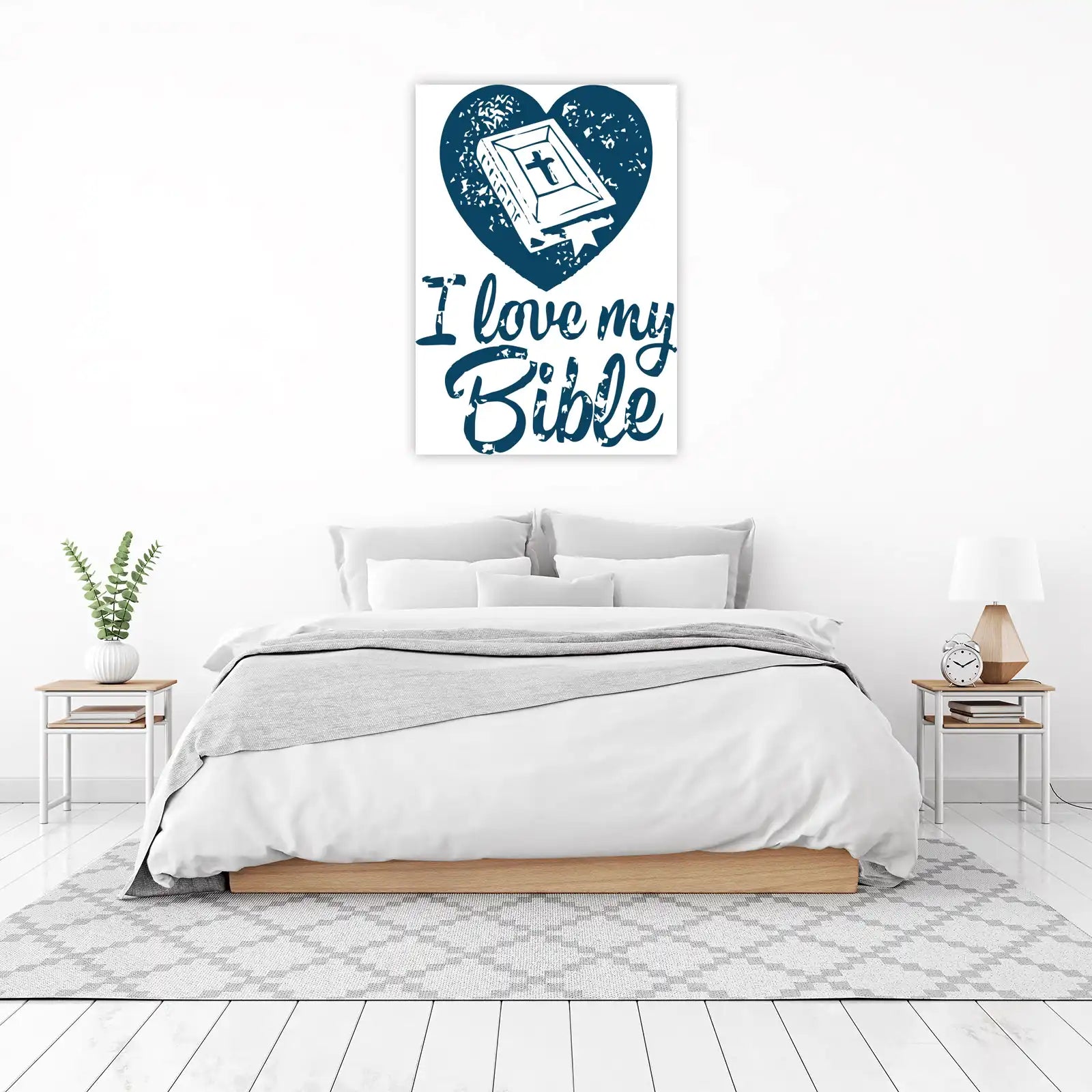 Heart Bible Verse Christian Art Wall Art