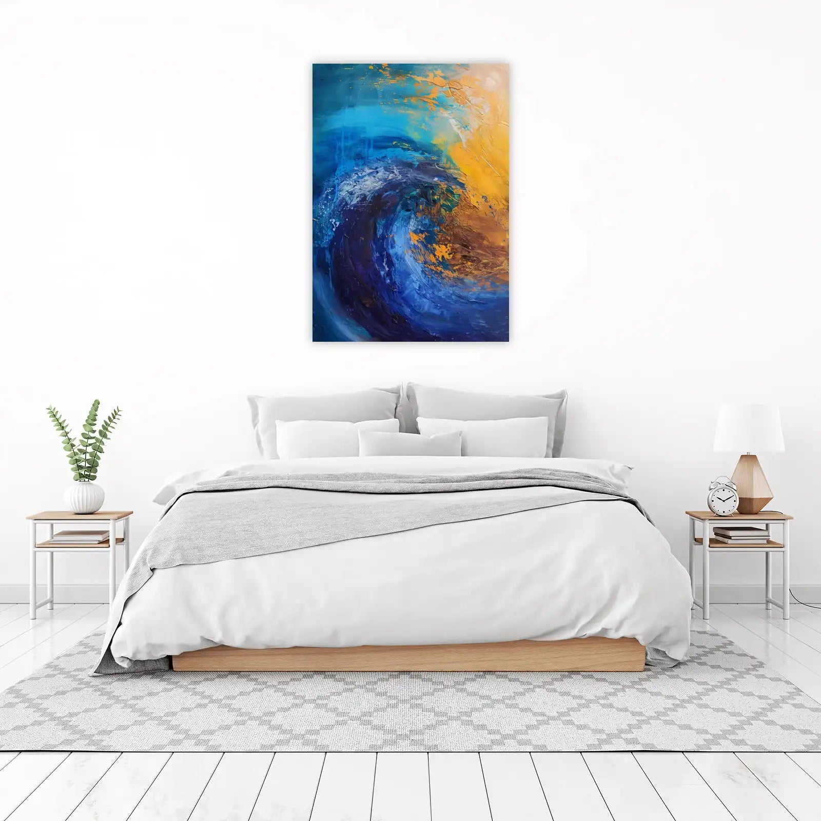 Dynamic Ocean Wave Abstract Wall Art