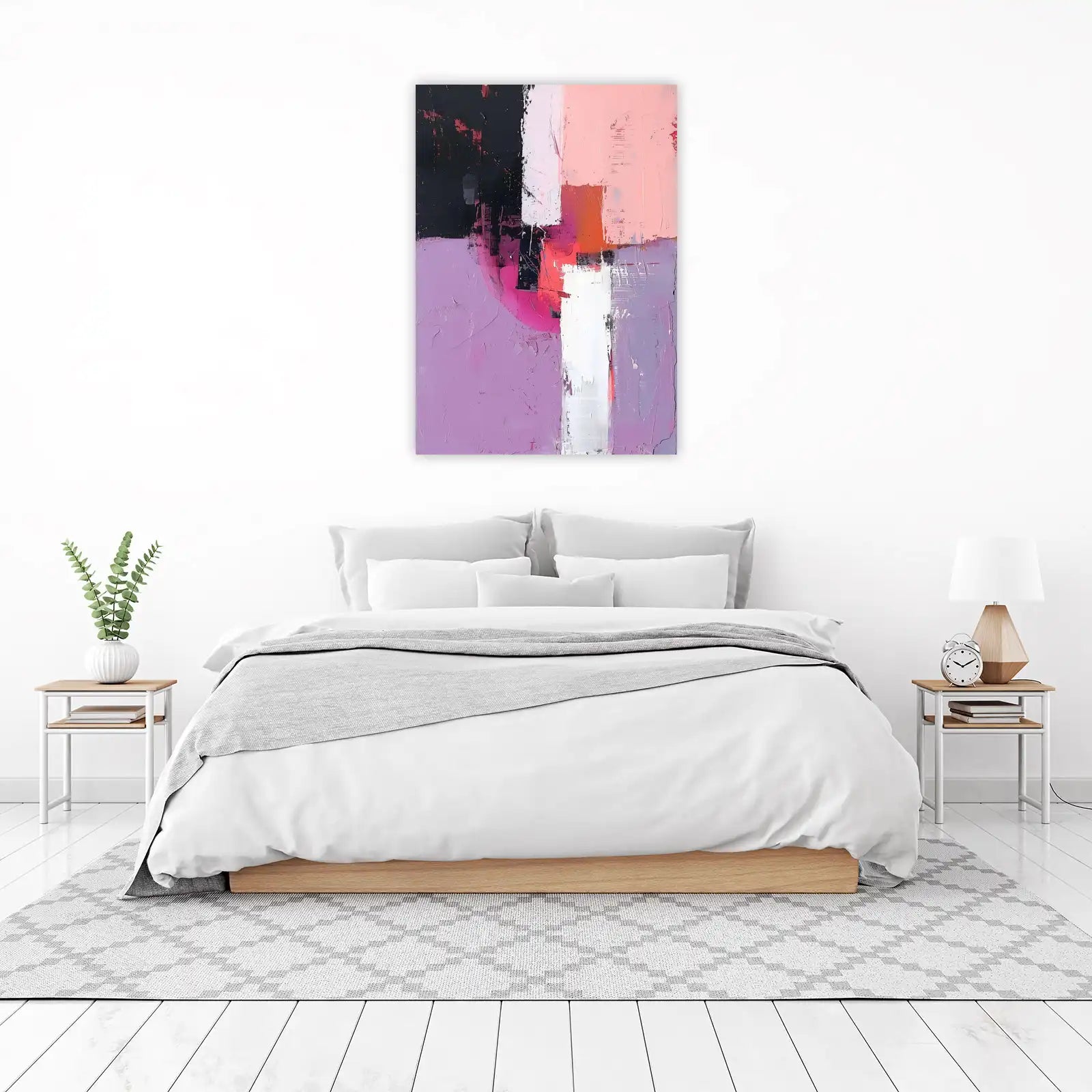 Vibrant Abstract Palette Knife Wall Art