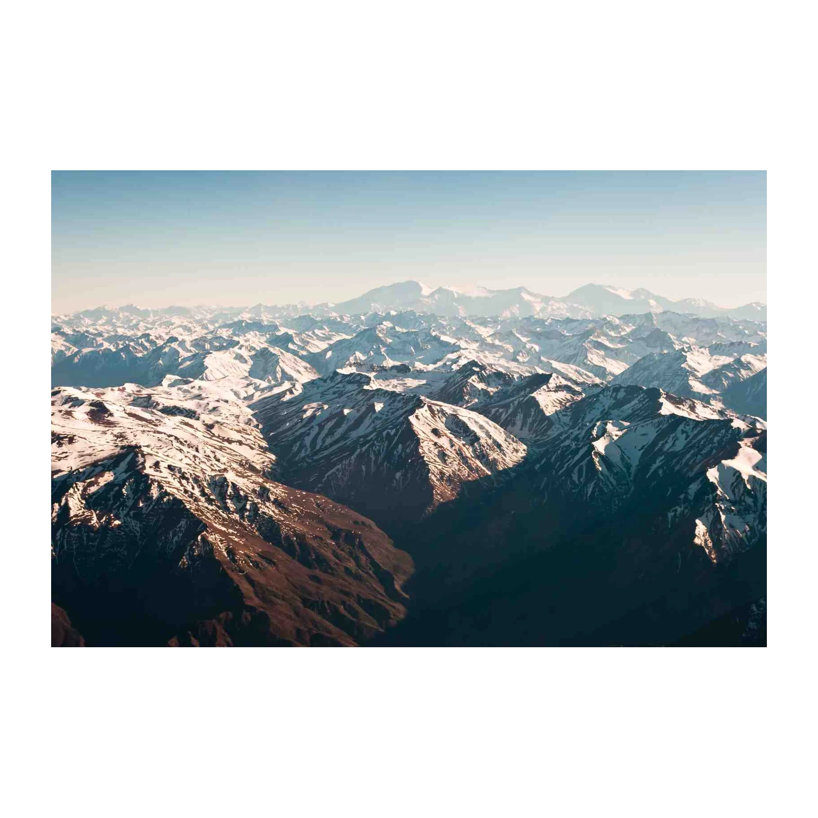Majestic Mountain Peaks Snowy Landscape Wall Art