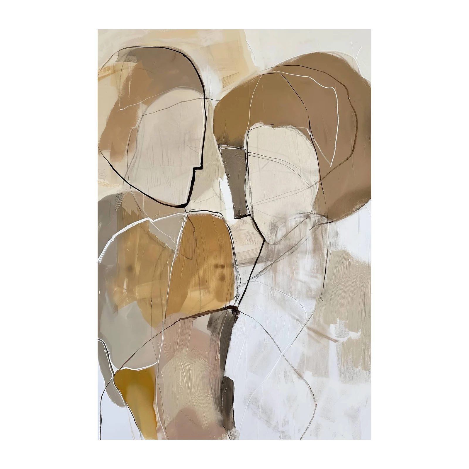 Abstract Serenity Figures Wall Art