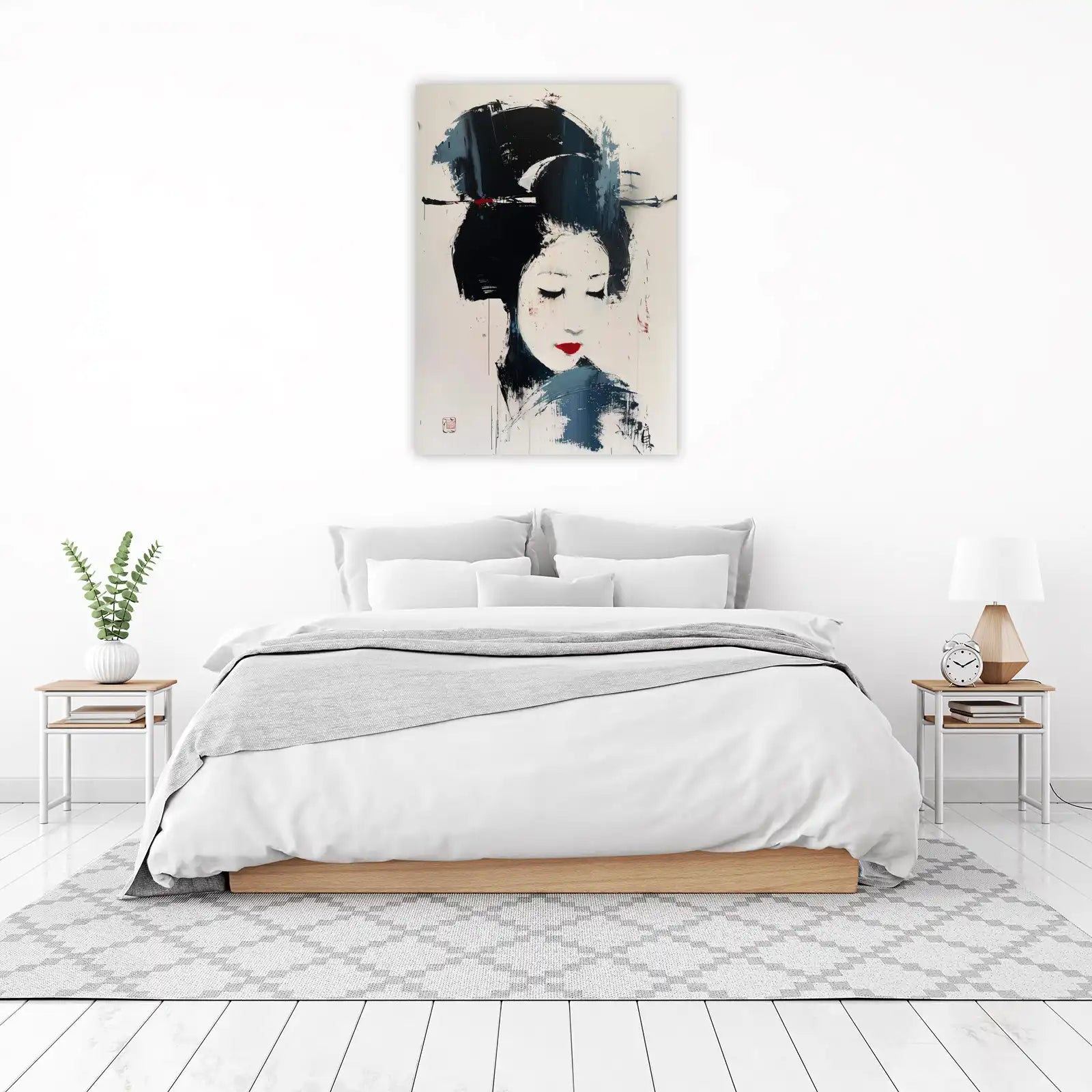 Abstract Geisha Serenity Wall Art