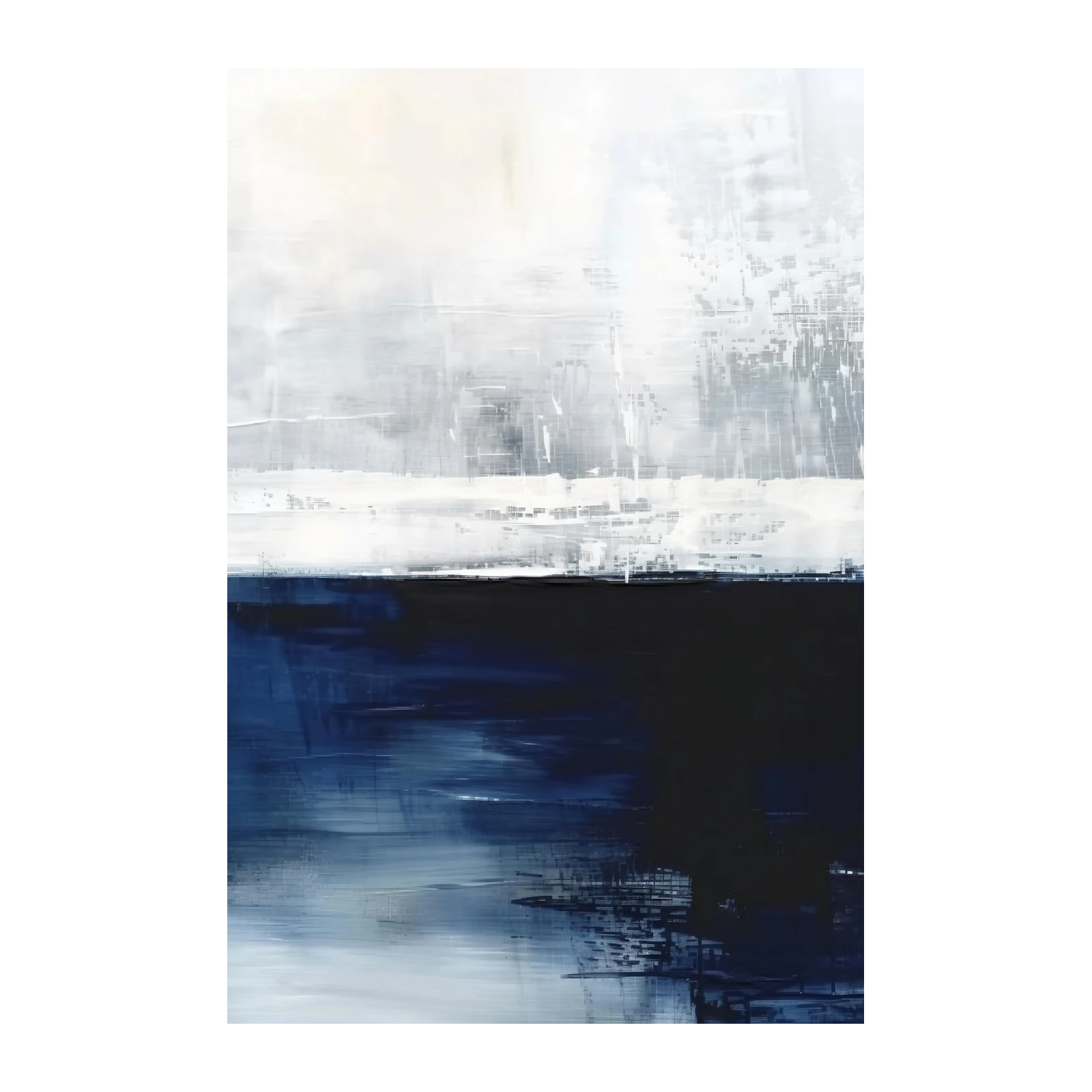 Deep Ocean Abstract Landscape Wall Art