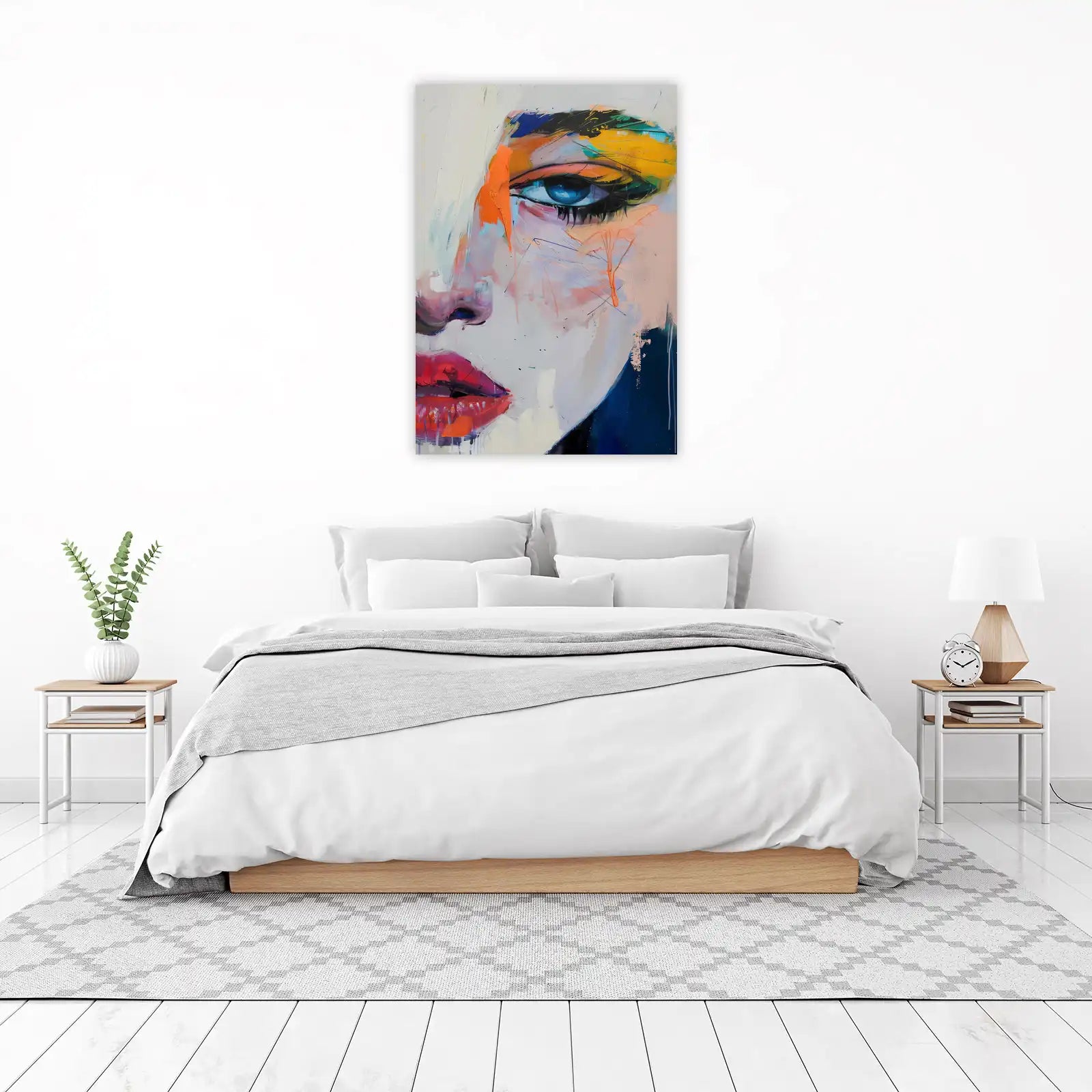 Bold Abstract Portrait Wall Art