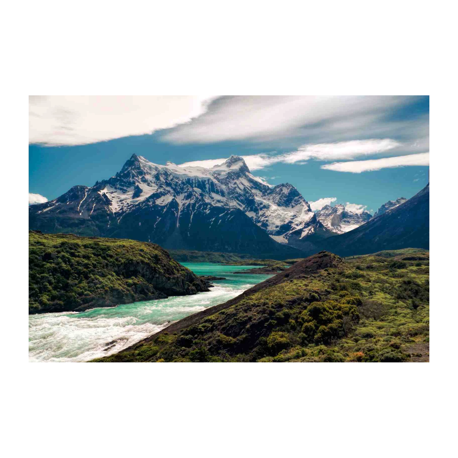 Majestic Peaks Turquoise River Wall Art