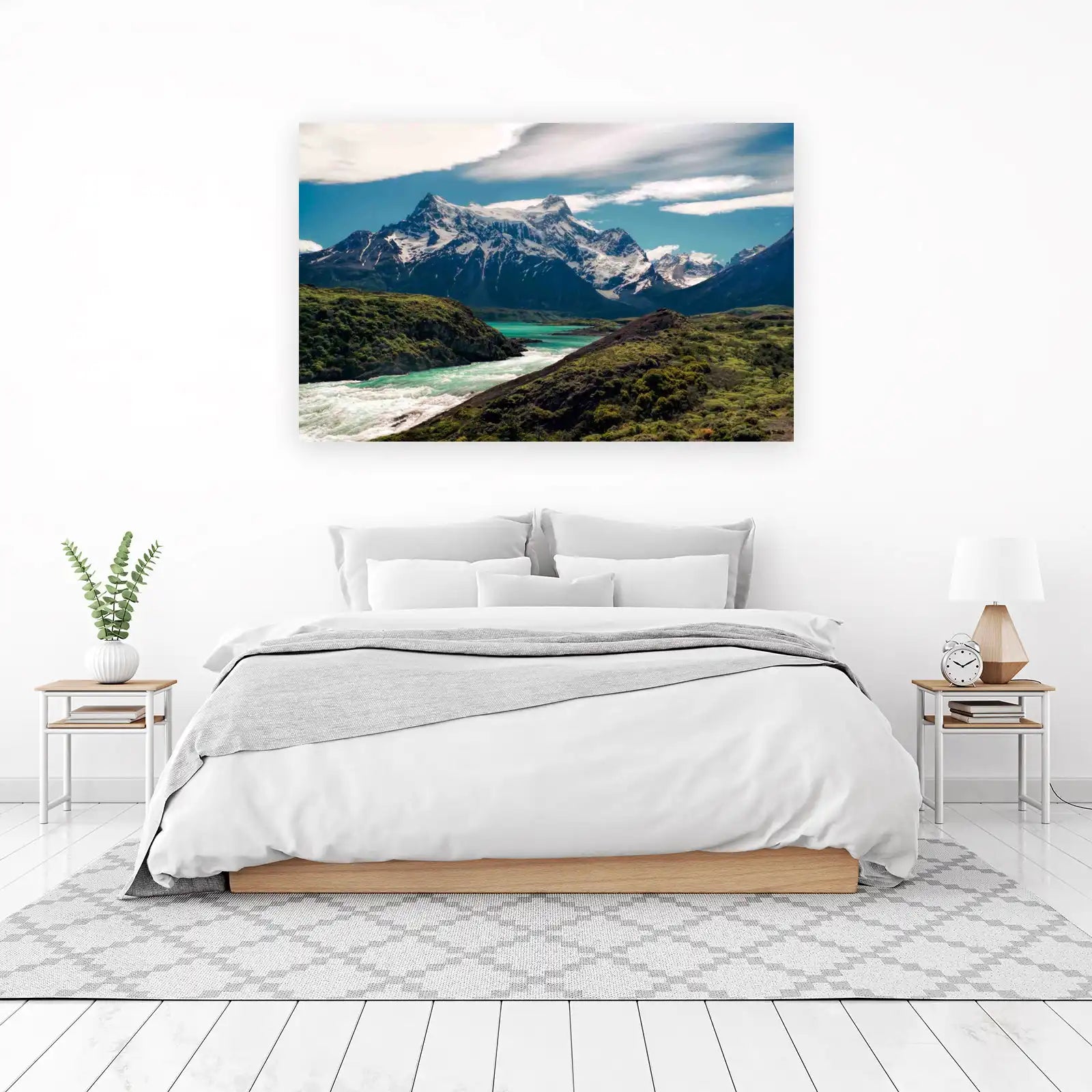 Majestic Peaks Turquoise River Wall Art