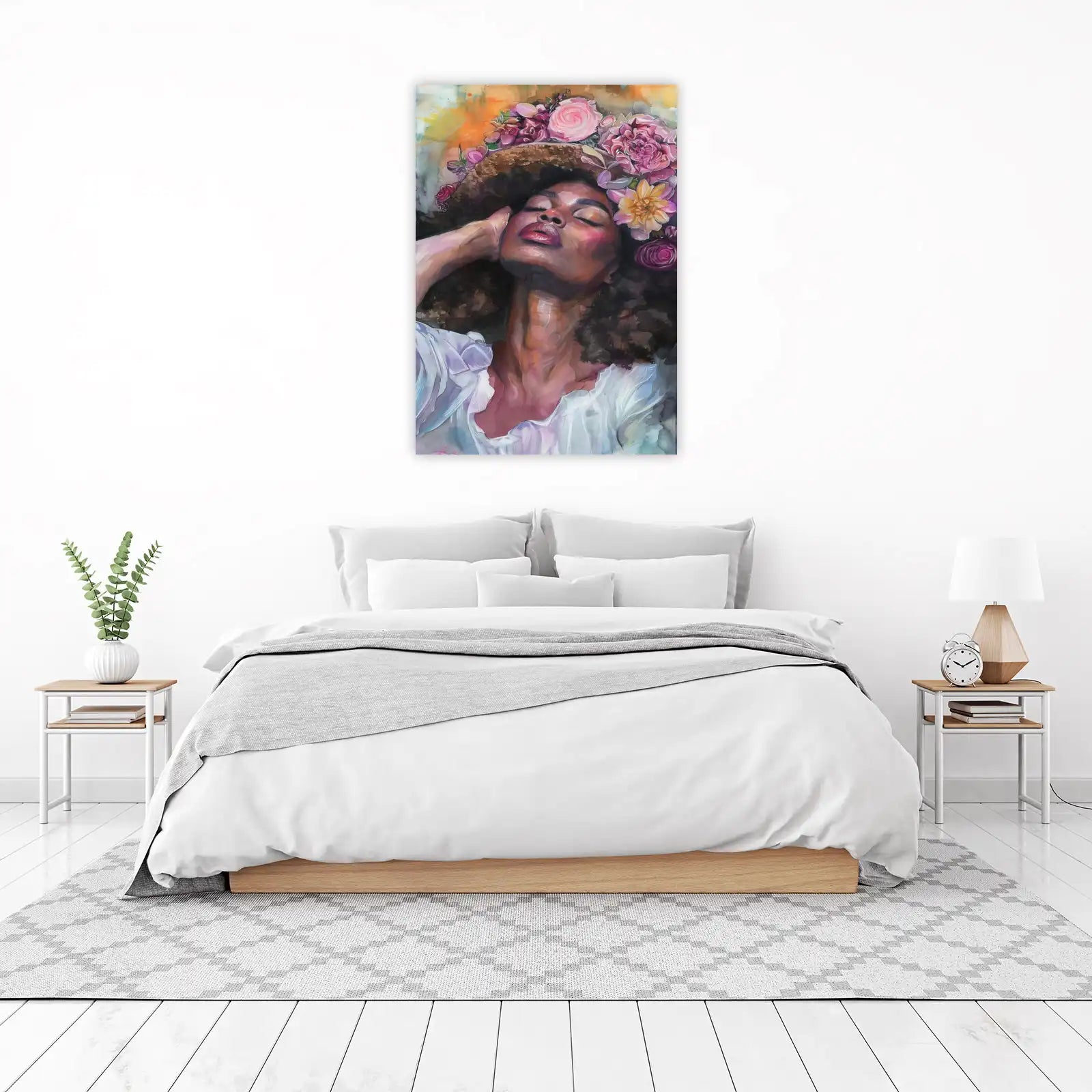 Serene Bloom Portrait Wall Art